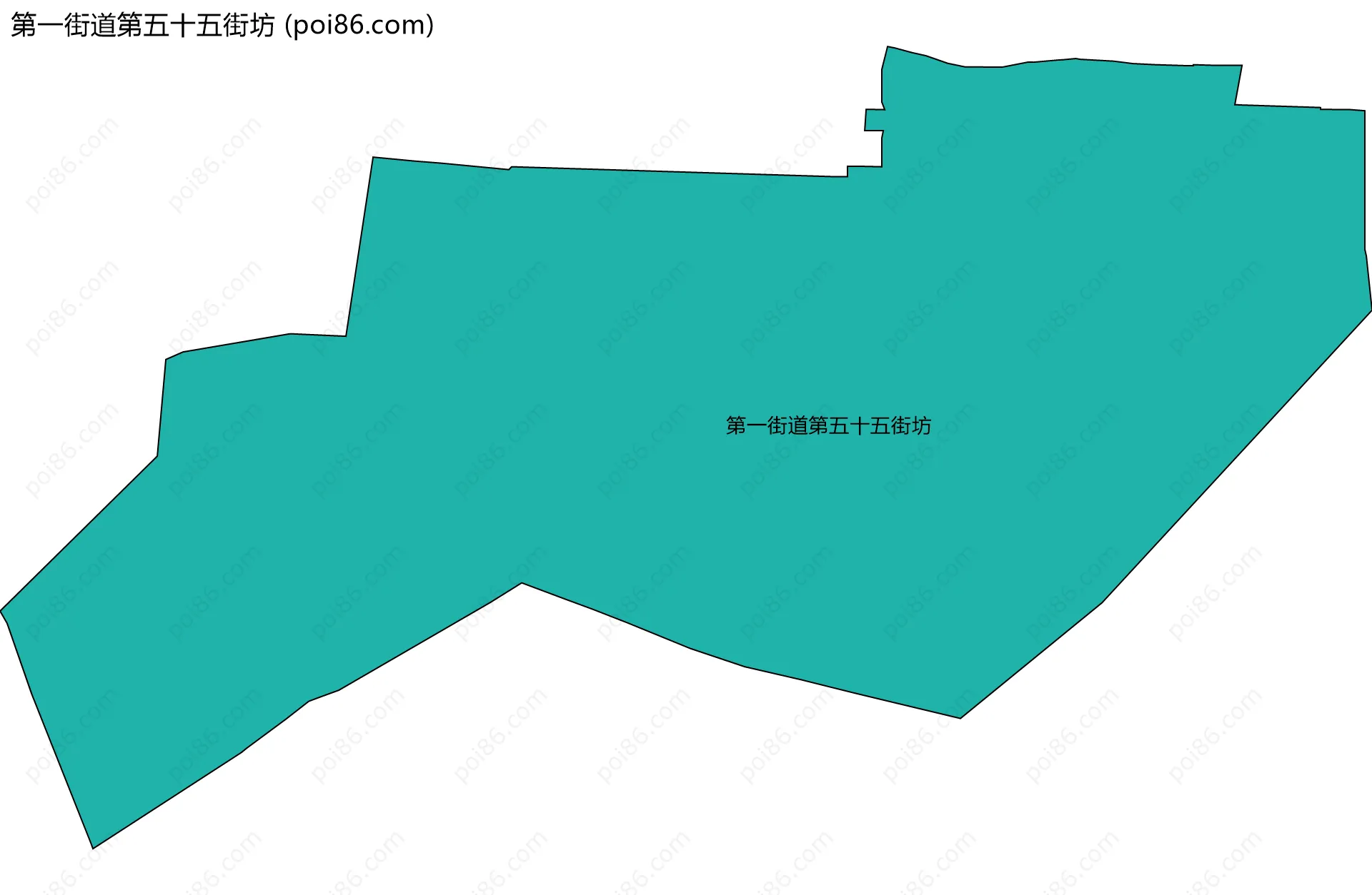 第一街道第五十五街坊边界地图