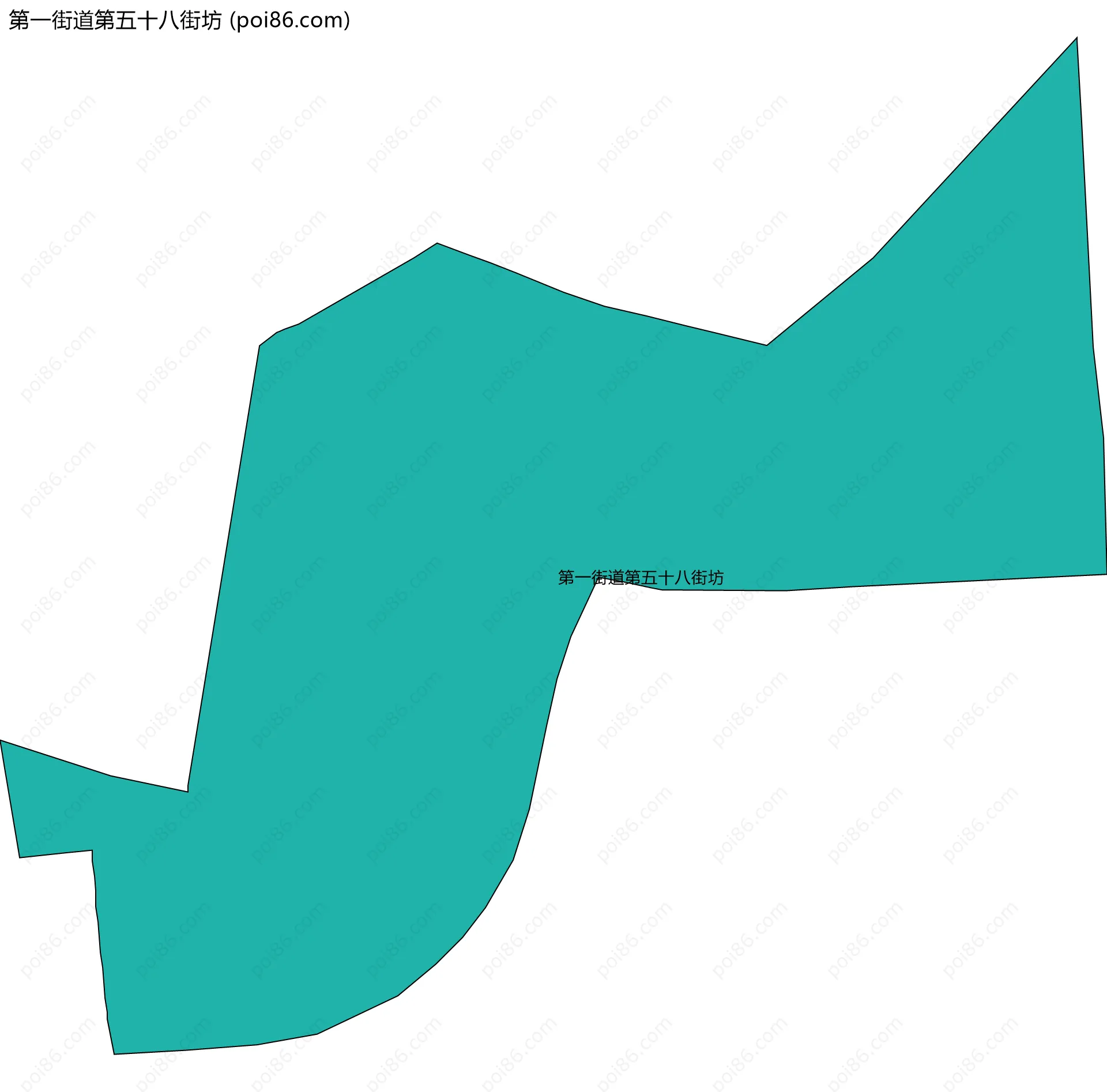 第一街道第五十八街坊边界地图
