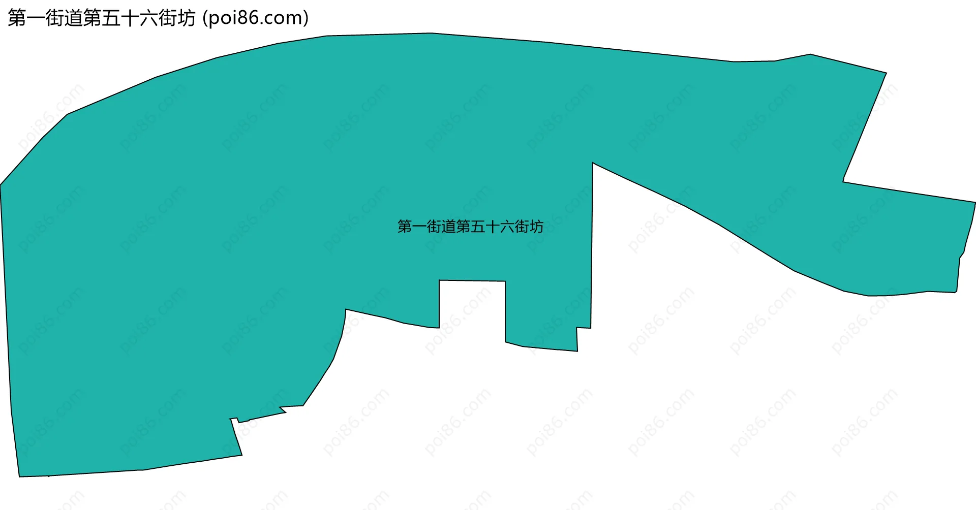 第一街道第五十六街坊边界地图