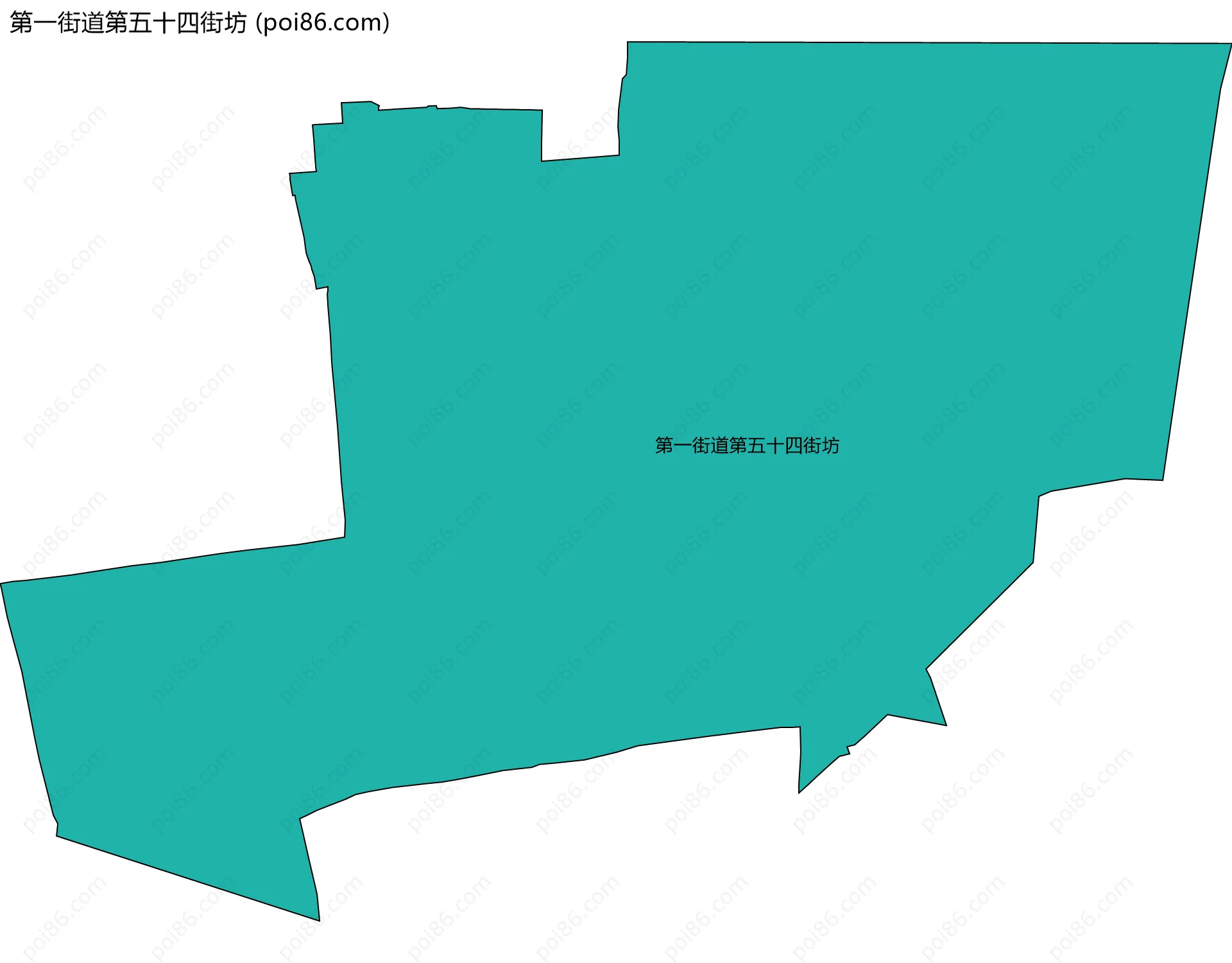 第一街道第五十四街坊边界地图