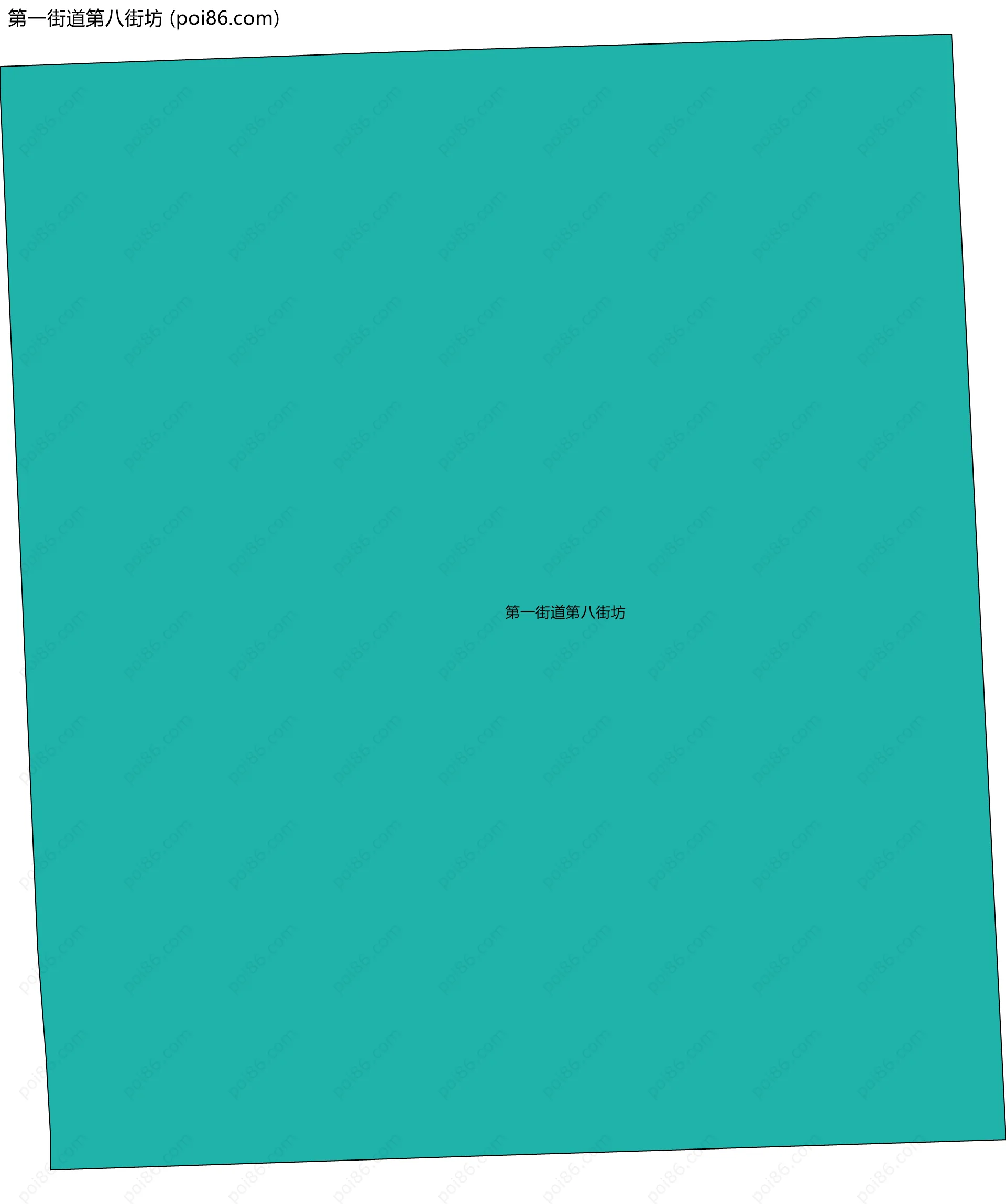 第一街道第八街坊边界地图