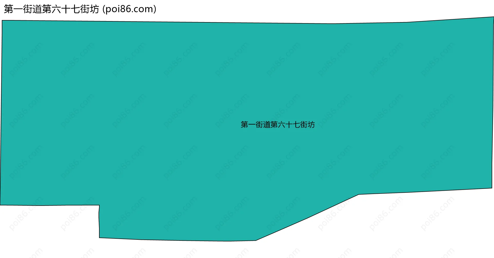 第一街道第六十七街坊边界地图
