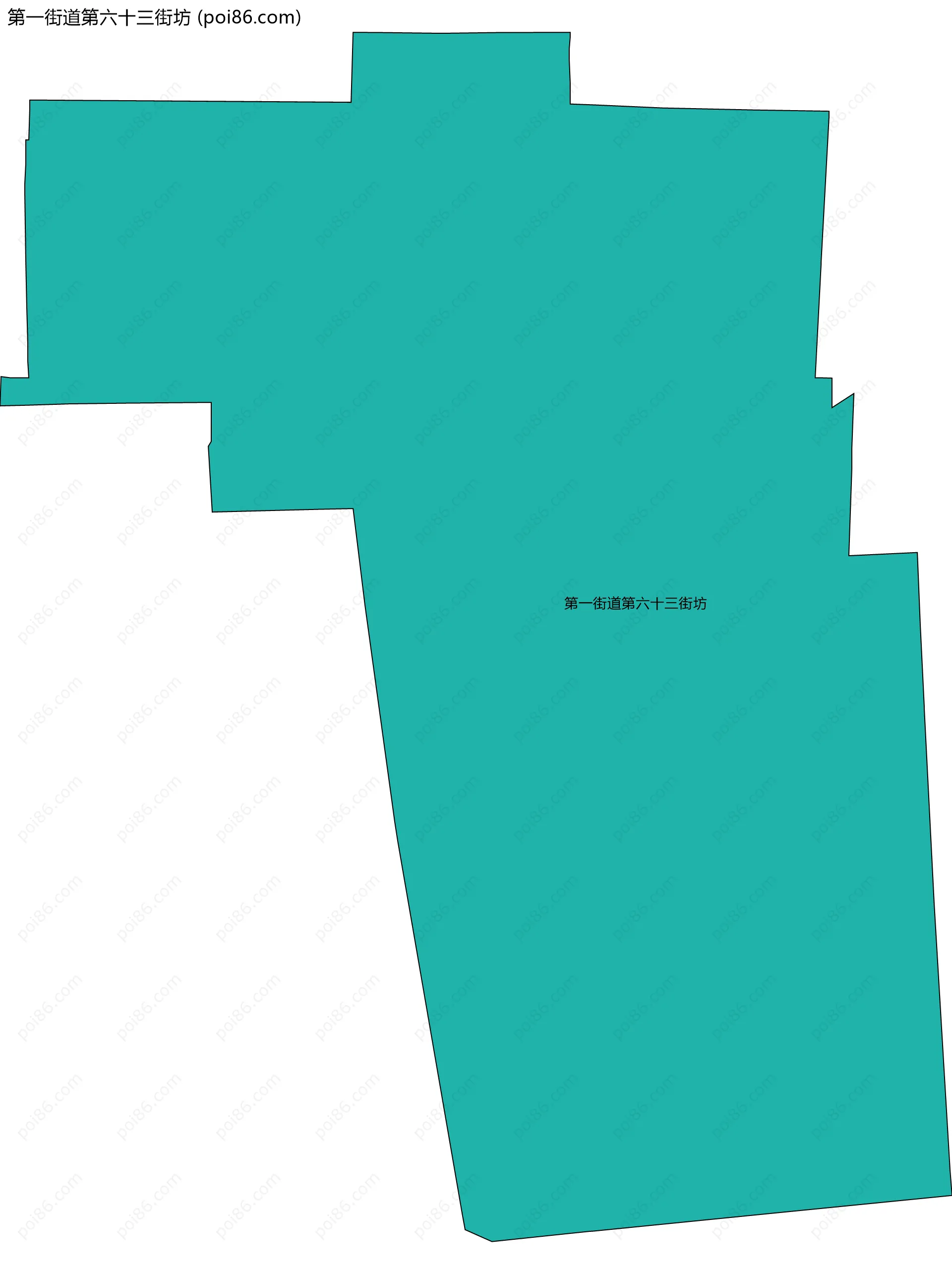 第一街道第六十三街坊边界地图