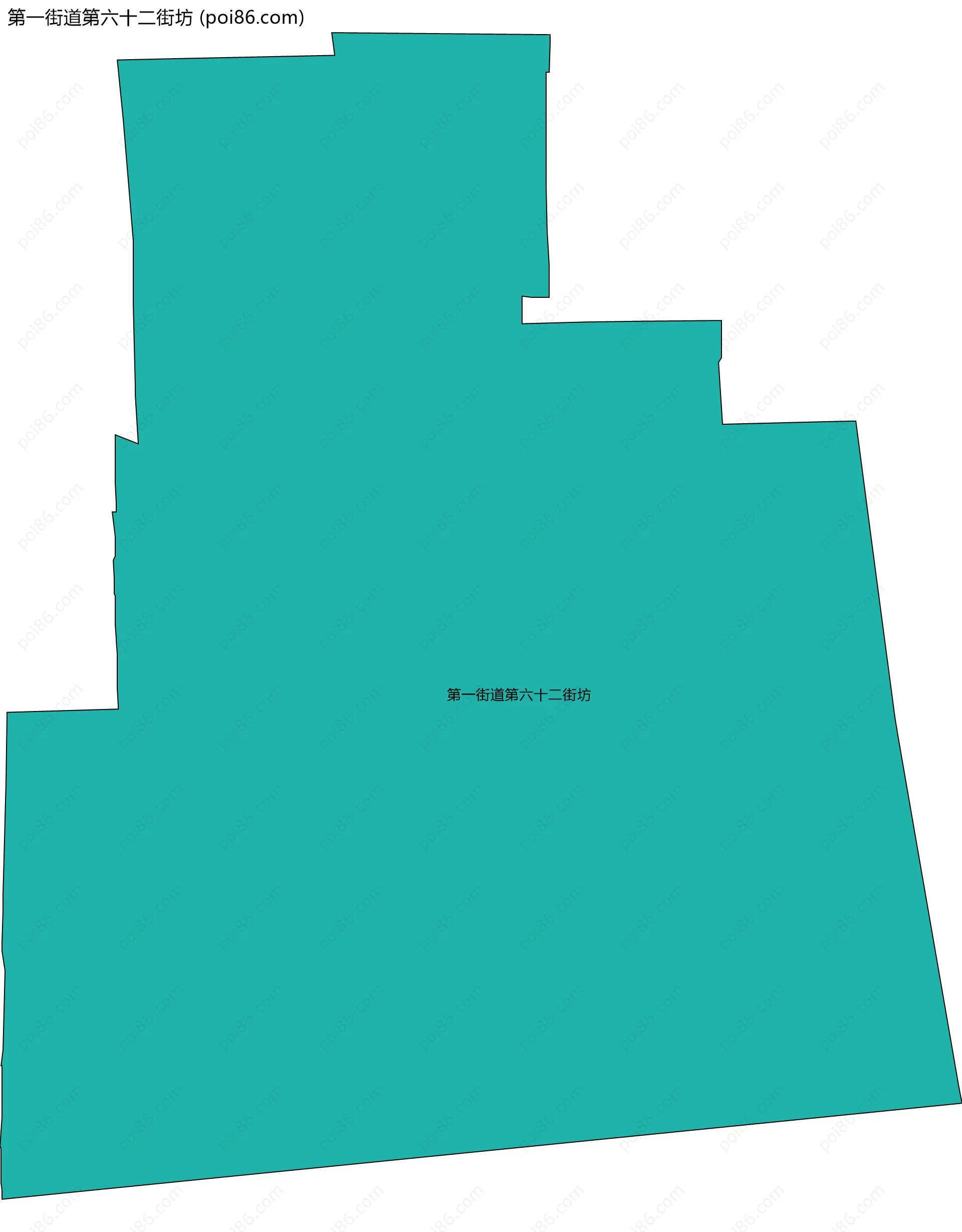第一街道第六十二街坊边界地图