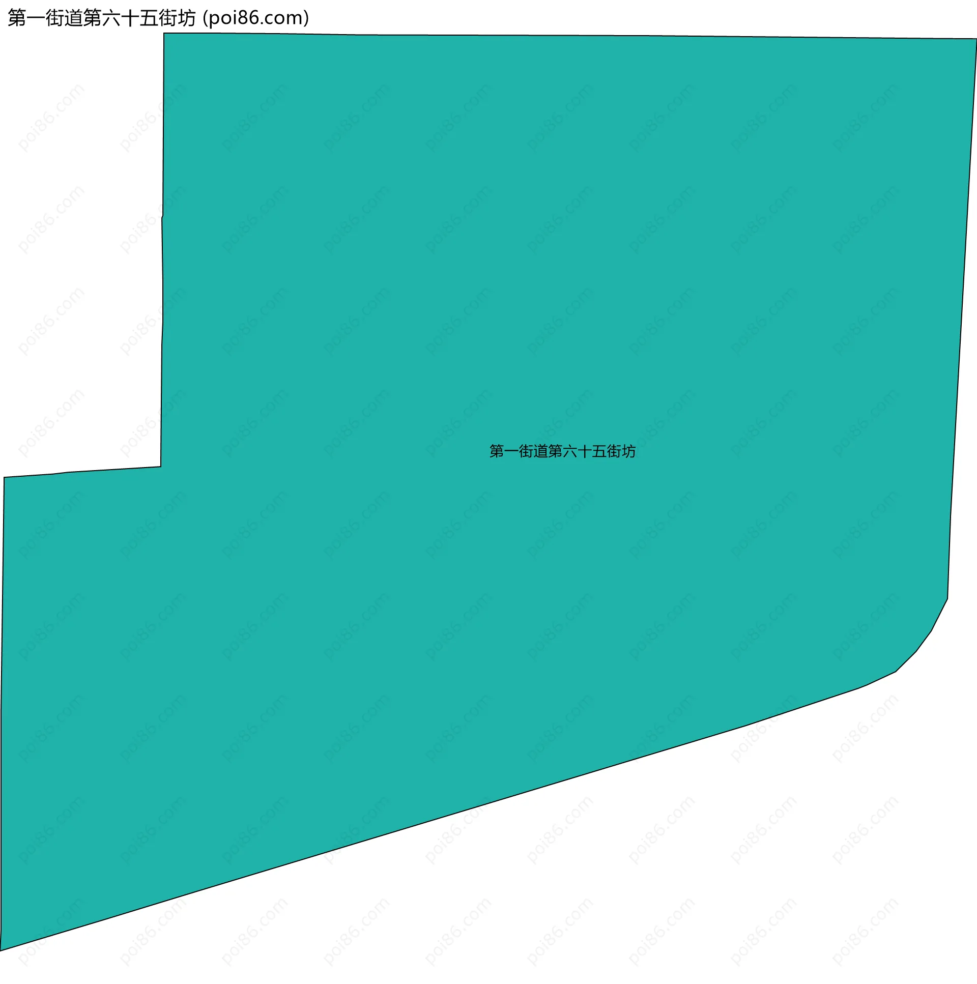 第一街道第六十五街坊边界地图