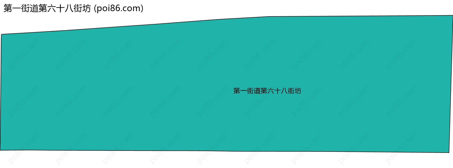 第一街道第六十八街坊边界地图