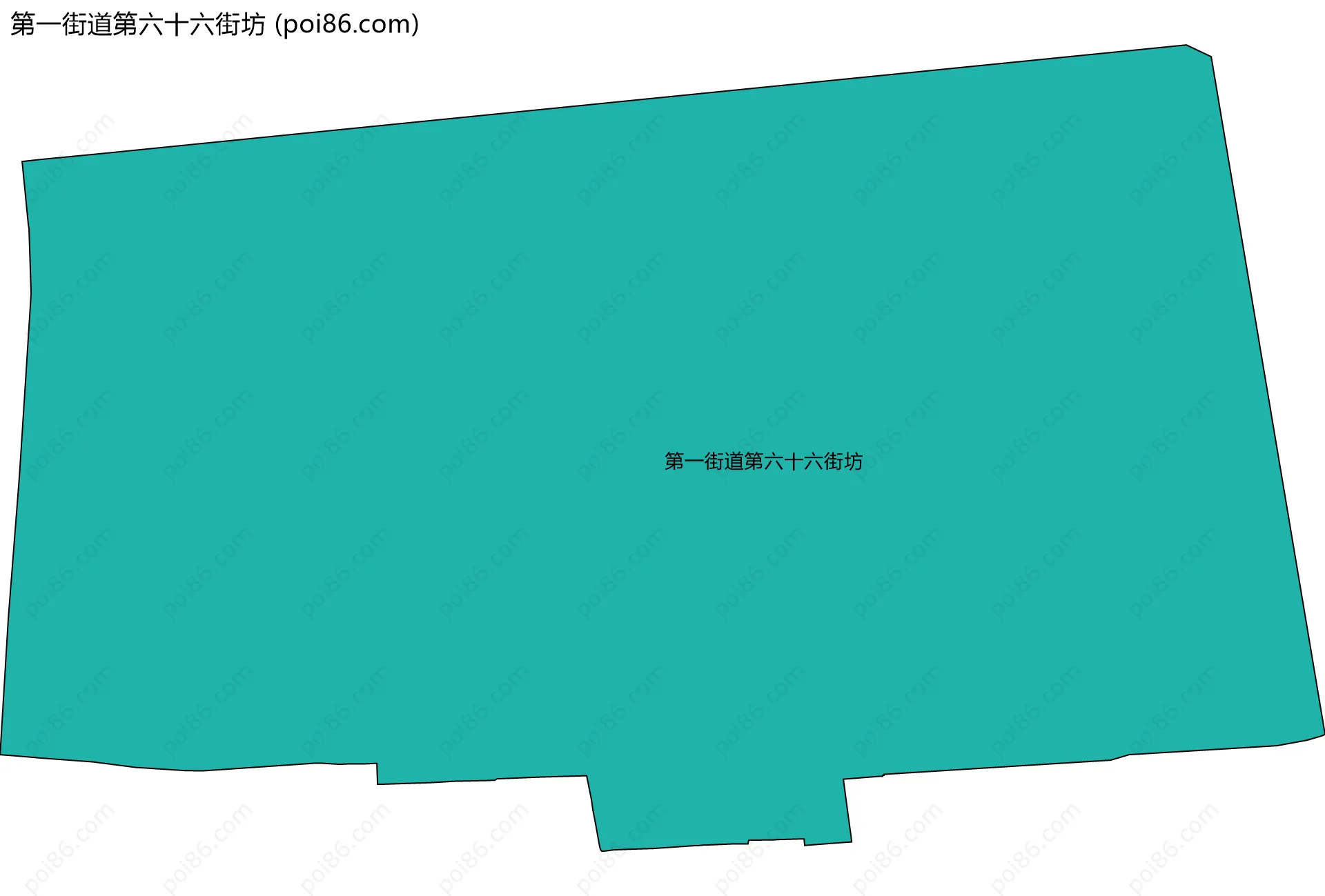第一街道第六十六街坊边界地图