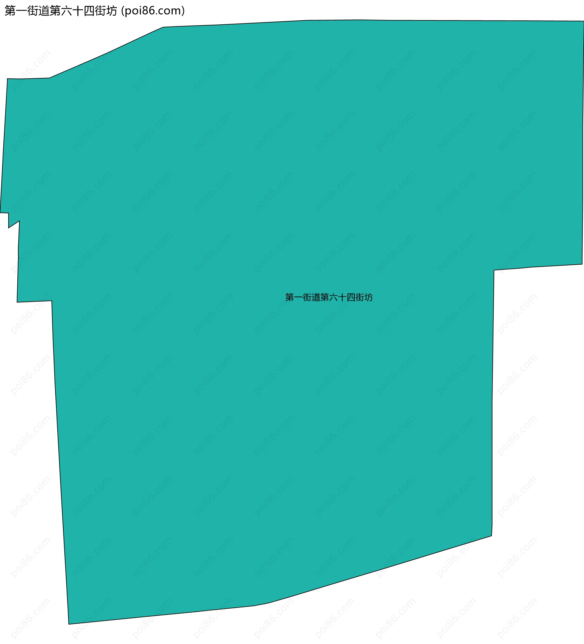 第一街道第六十四街坊边界地图