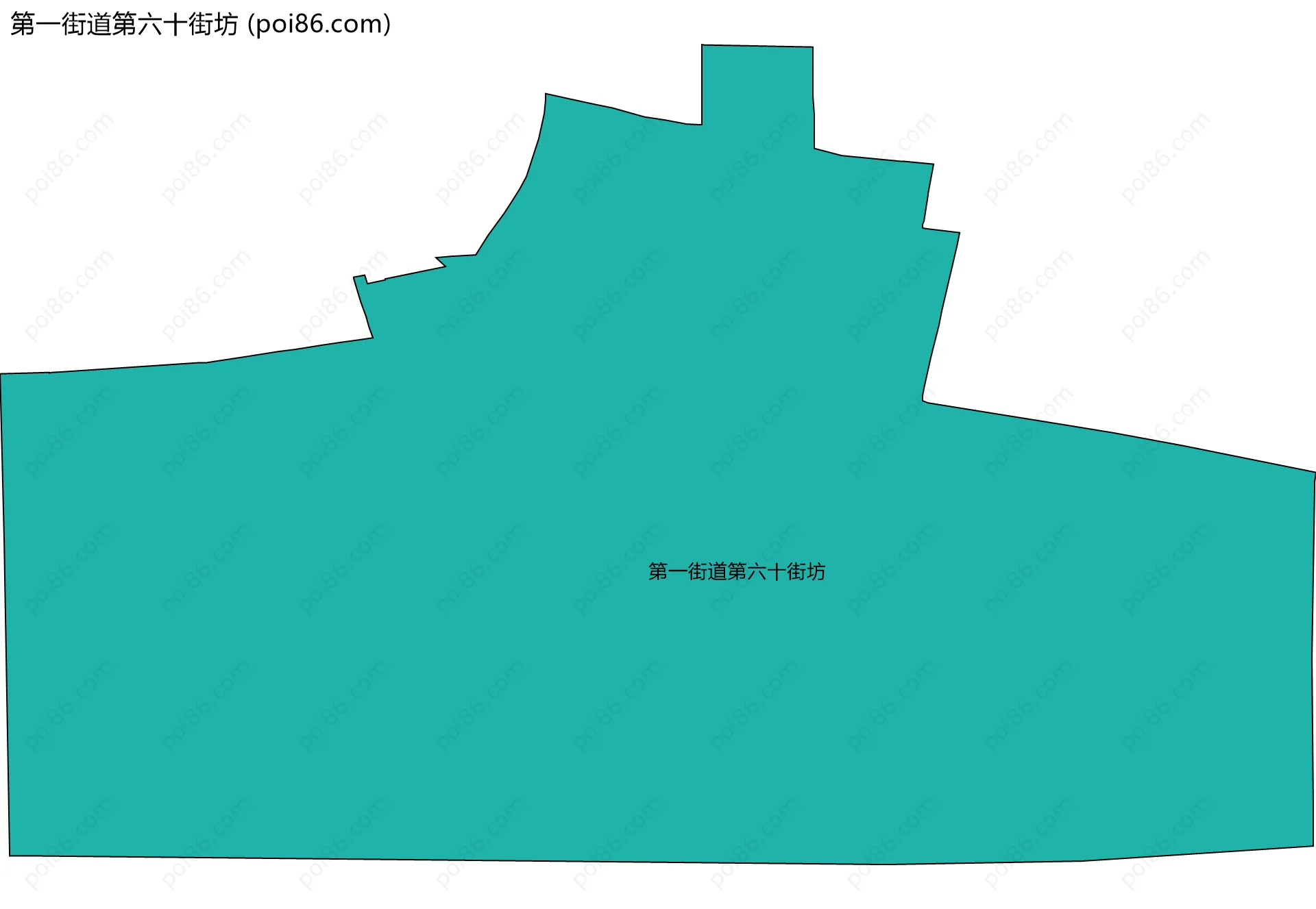 第一街道第六十街坊边界地图