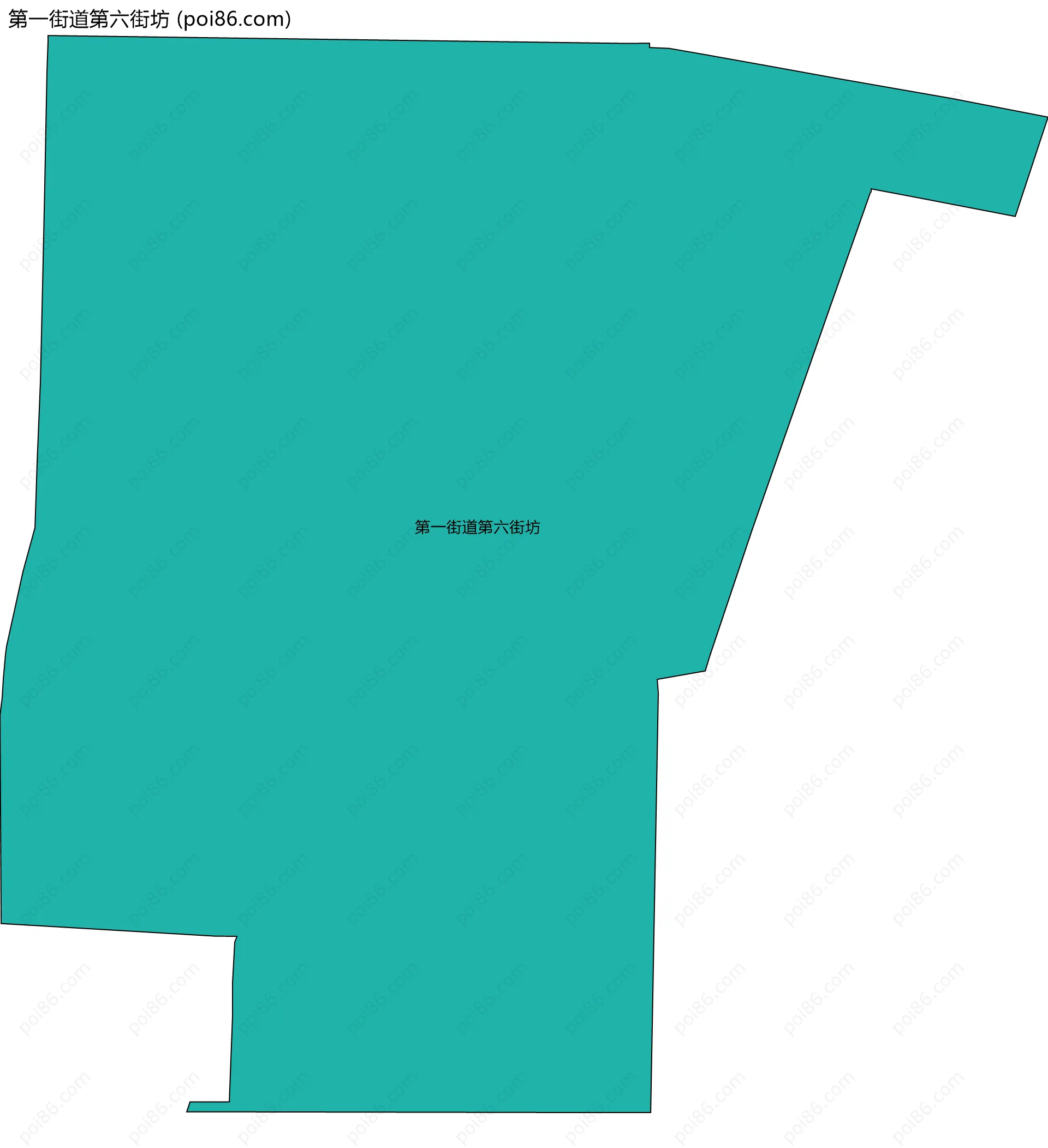 第一街道第六街坊边界地图