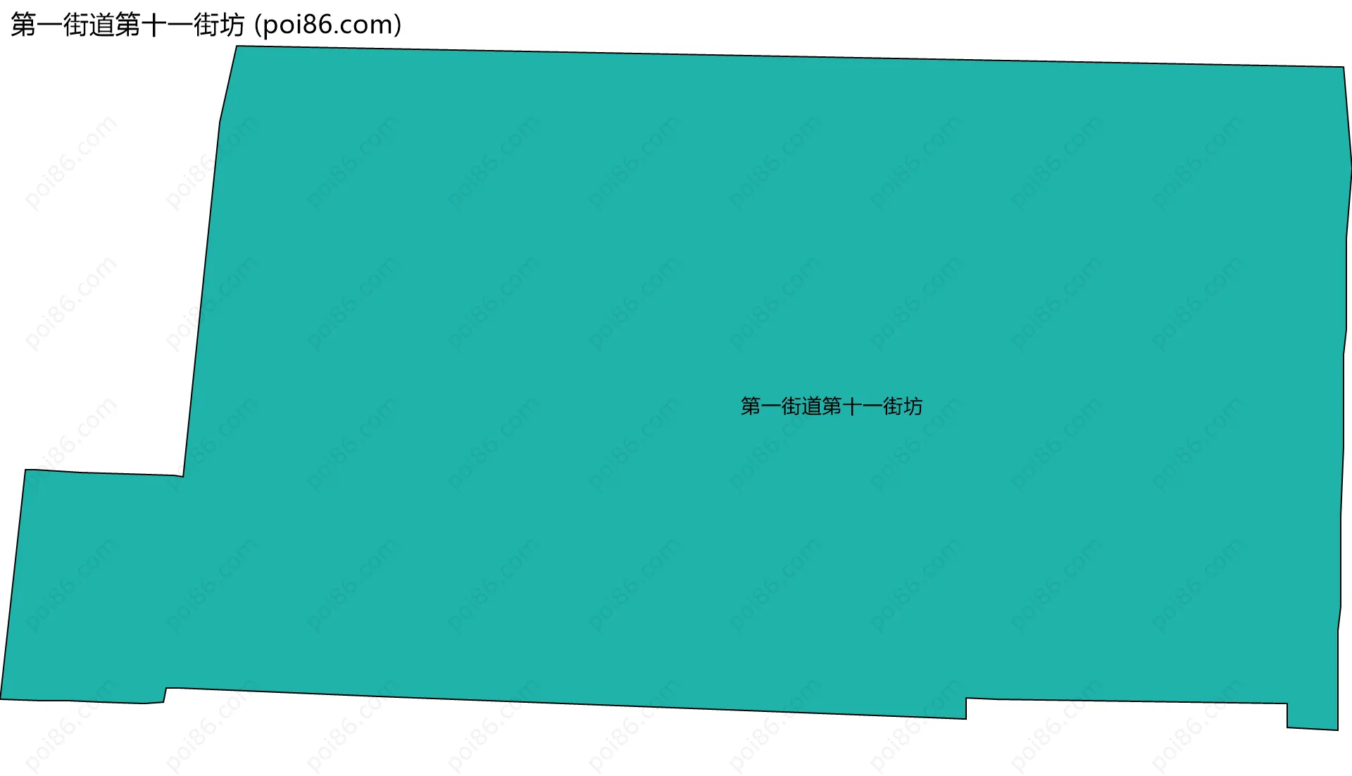 第一街道第十一街坊边界地图