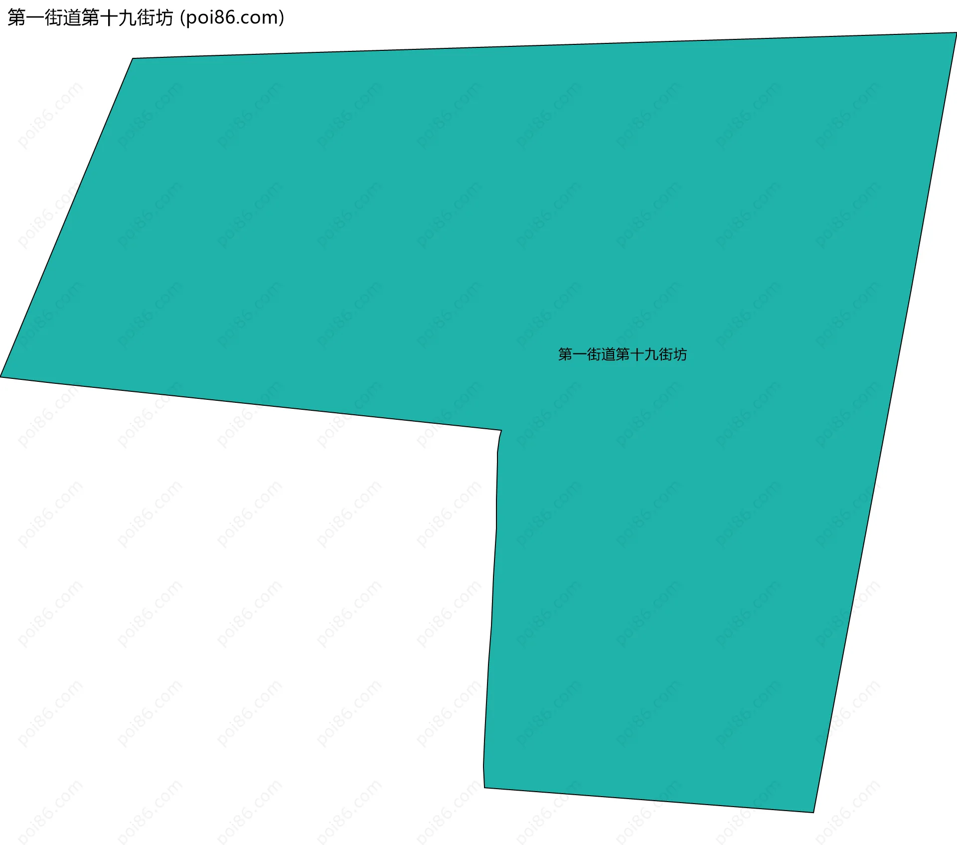 第一街道第十九街坊边界地图