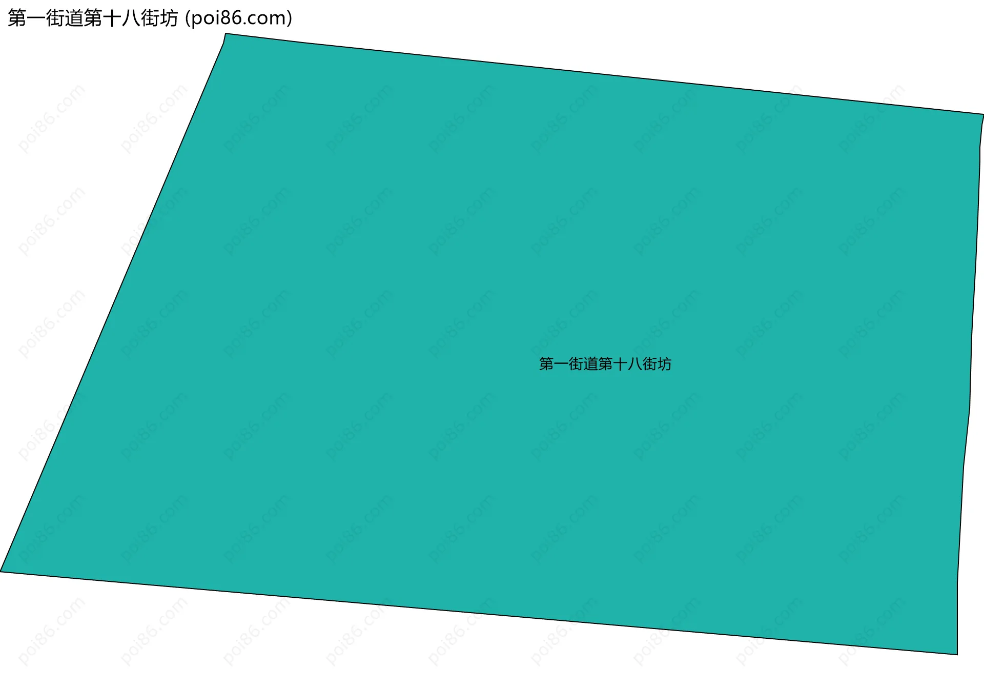 第一街道第十八街坊边界地图
