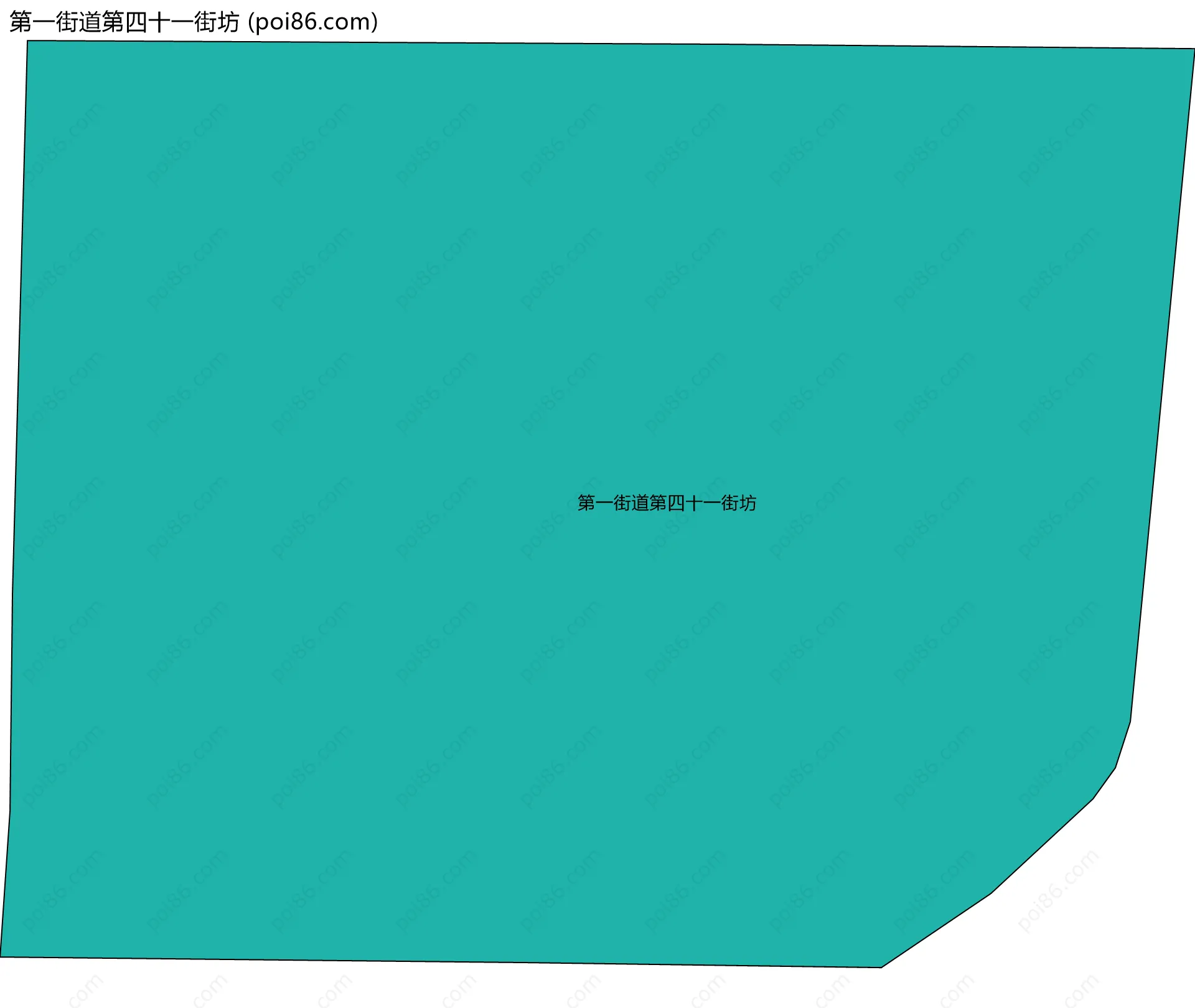 第一街道第四十一街坊边界地图