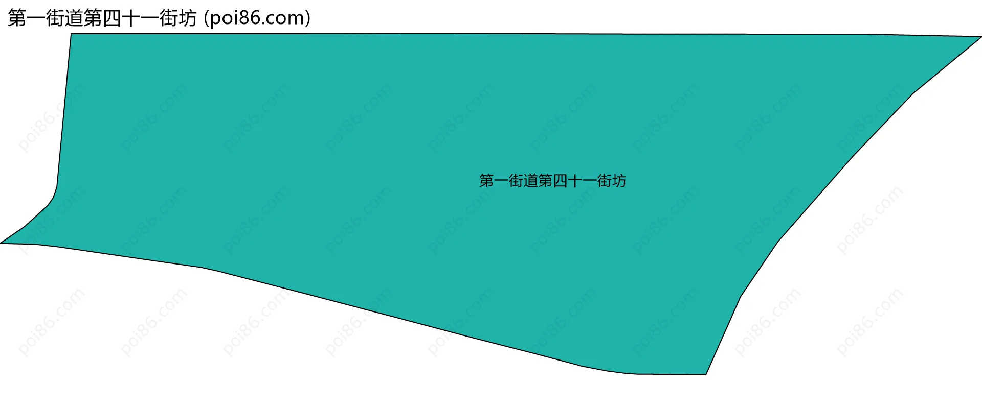第一街道第四十一街坊边界地图