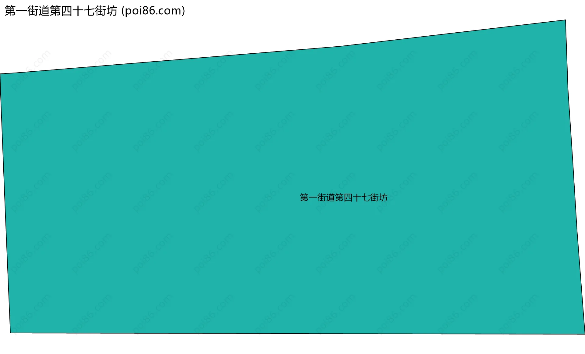 第一街道第四十七街坊边界地图