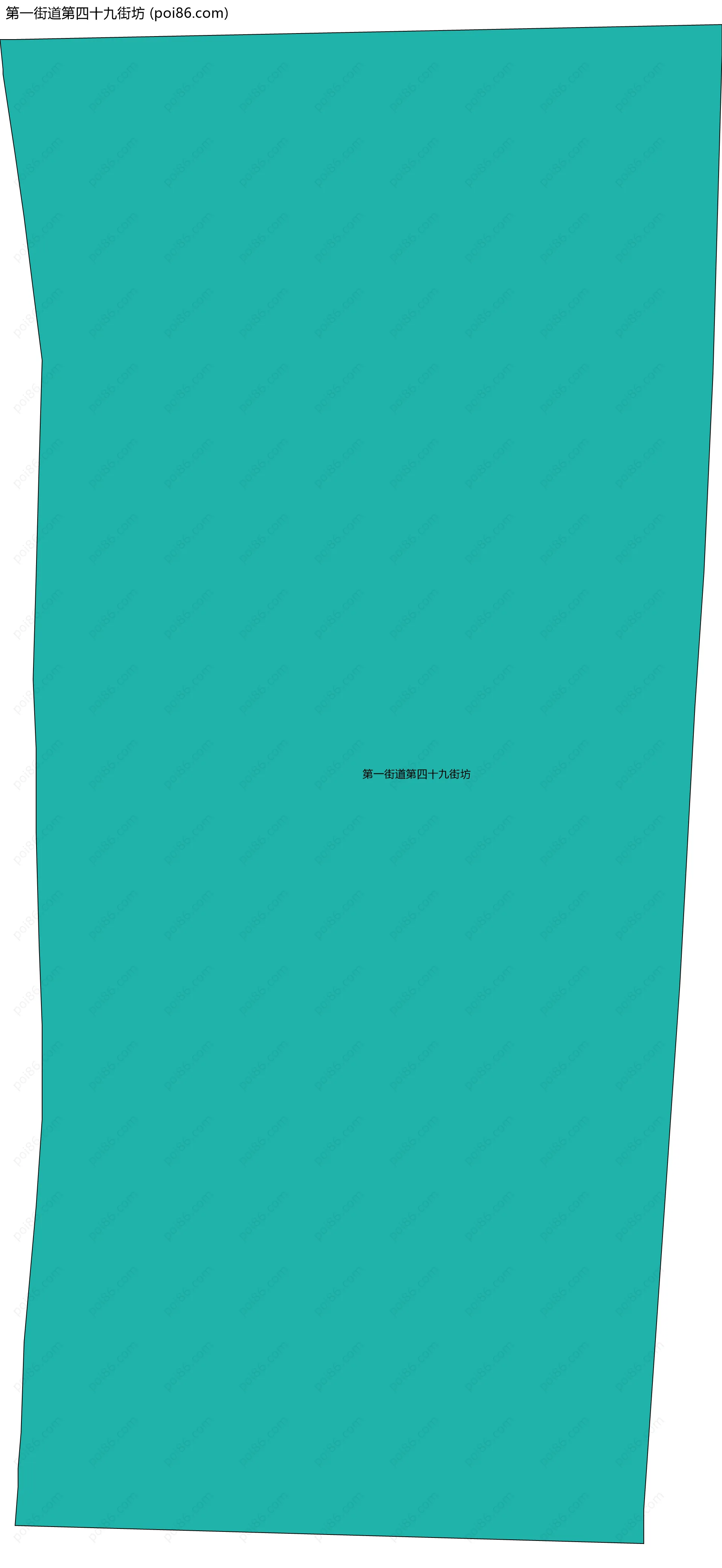 第一街道第四十九街坊边界地图