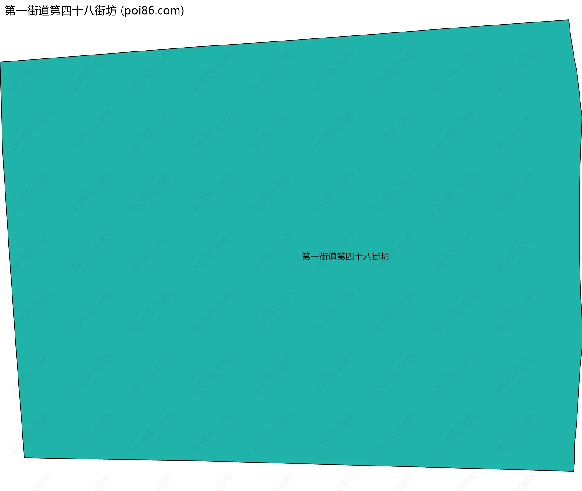 第一街道第四十八街坊边界地图