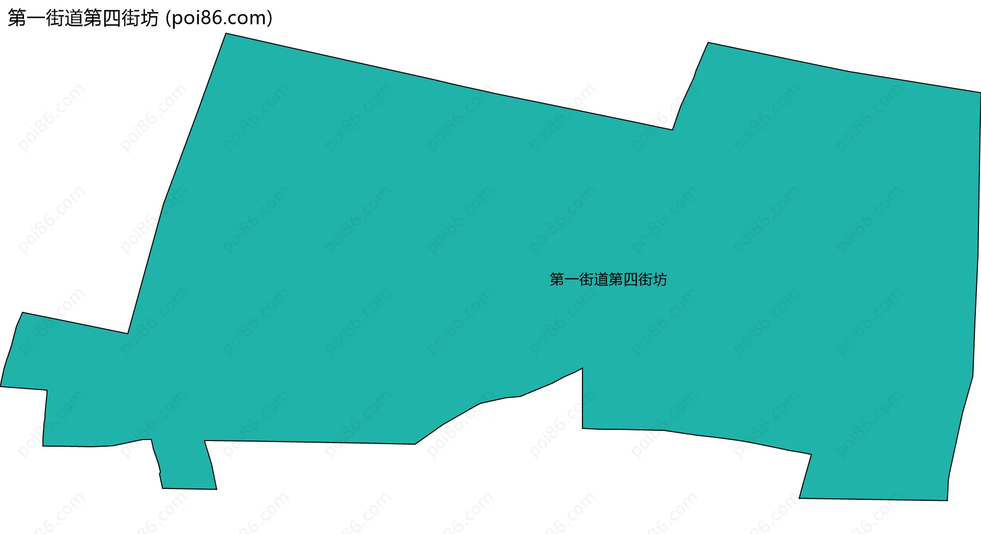 第一街道第四街坊边界地图