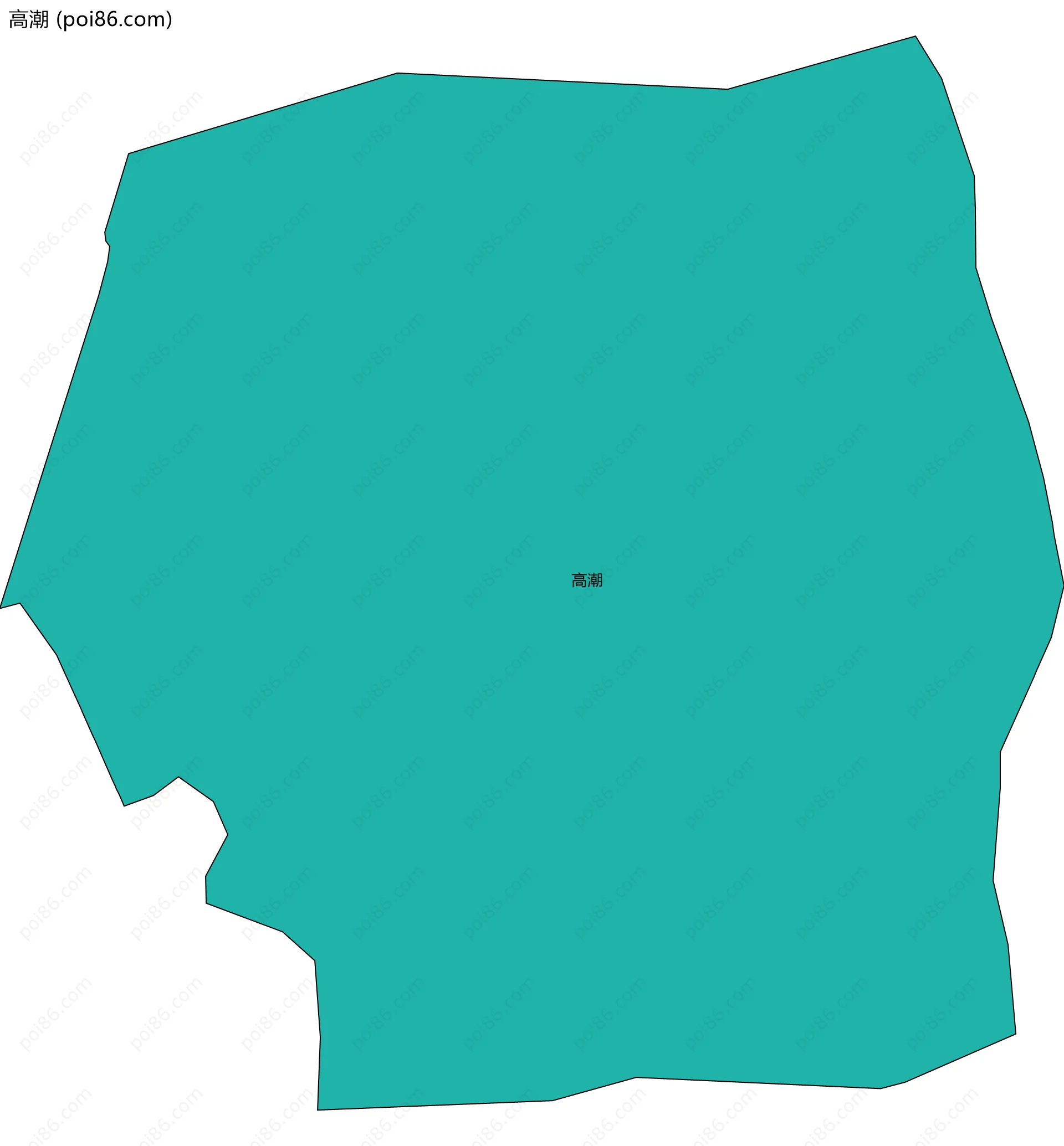 高潮边界地图
