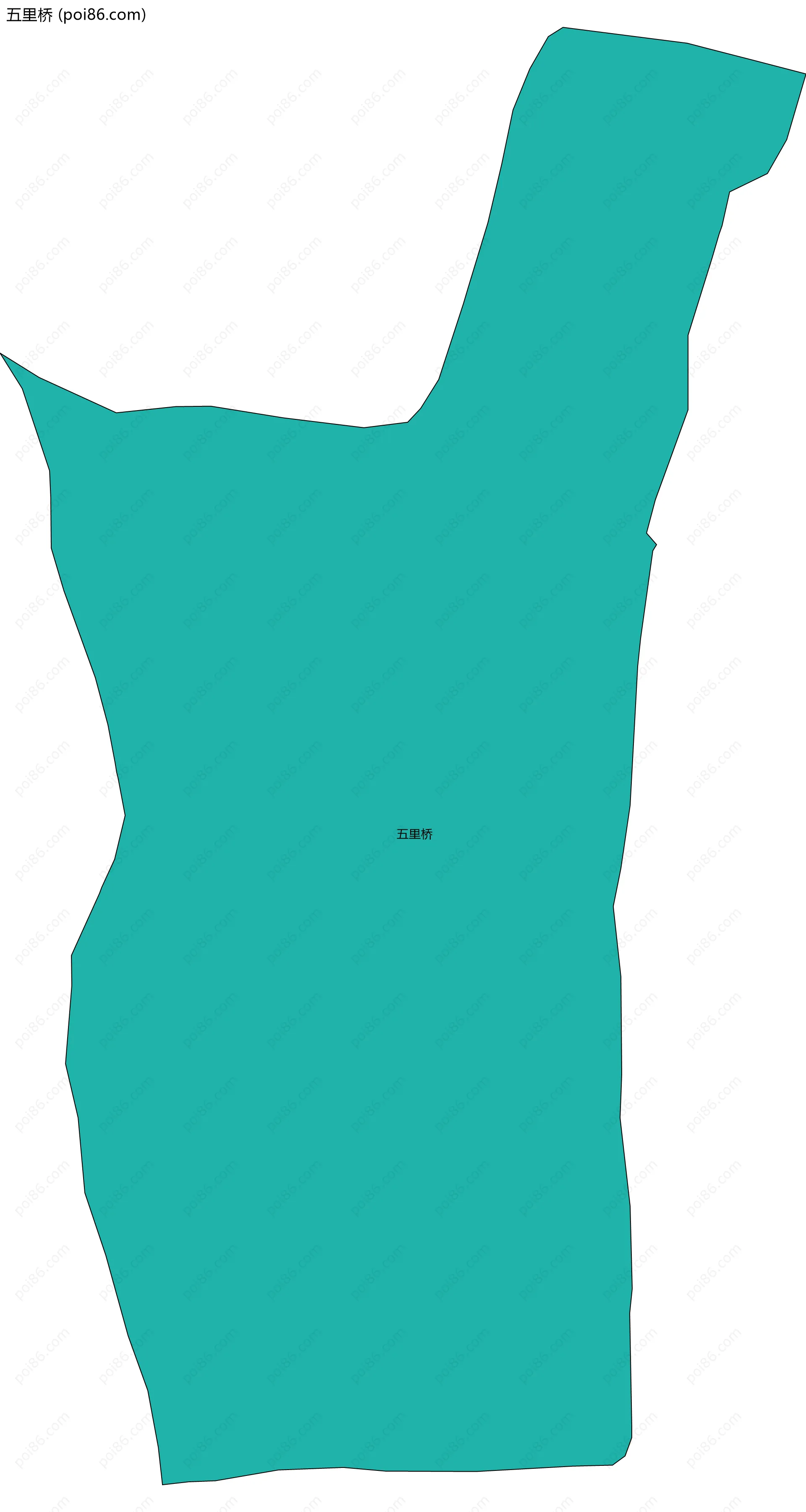 五里桥边界地图