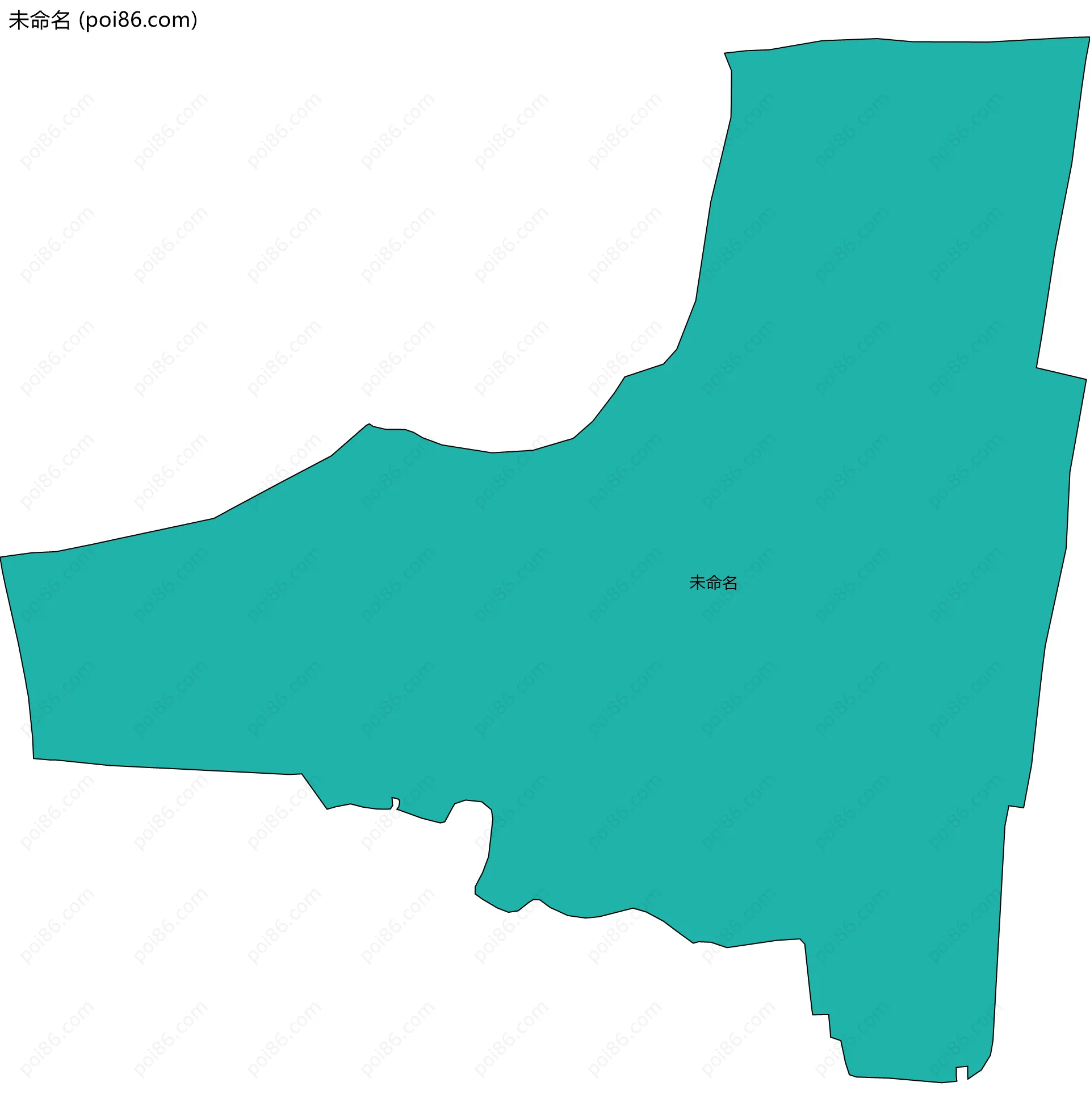 未命名边界地图