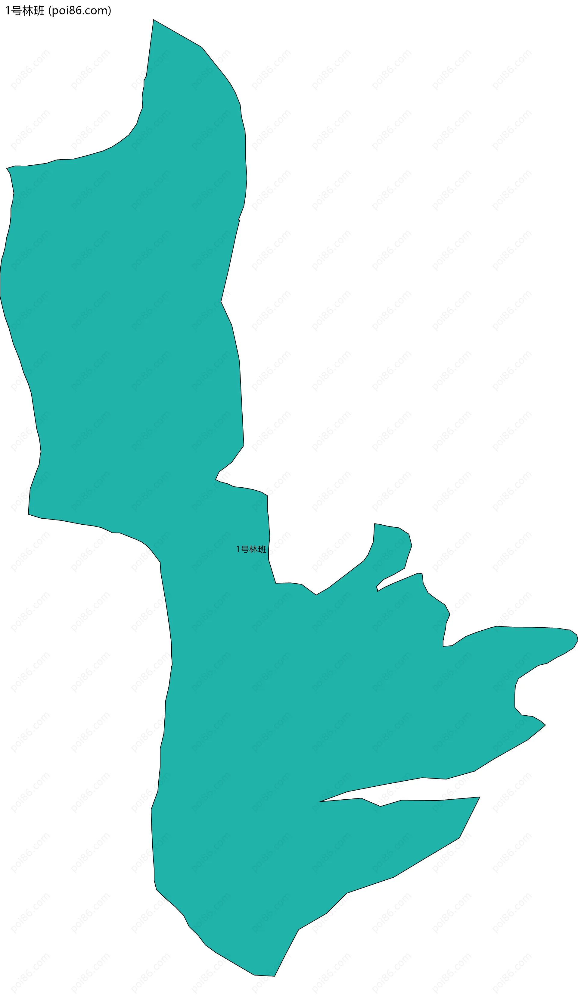 1号林班边界地图