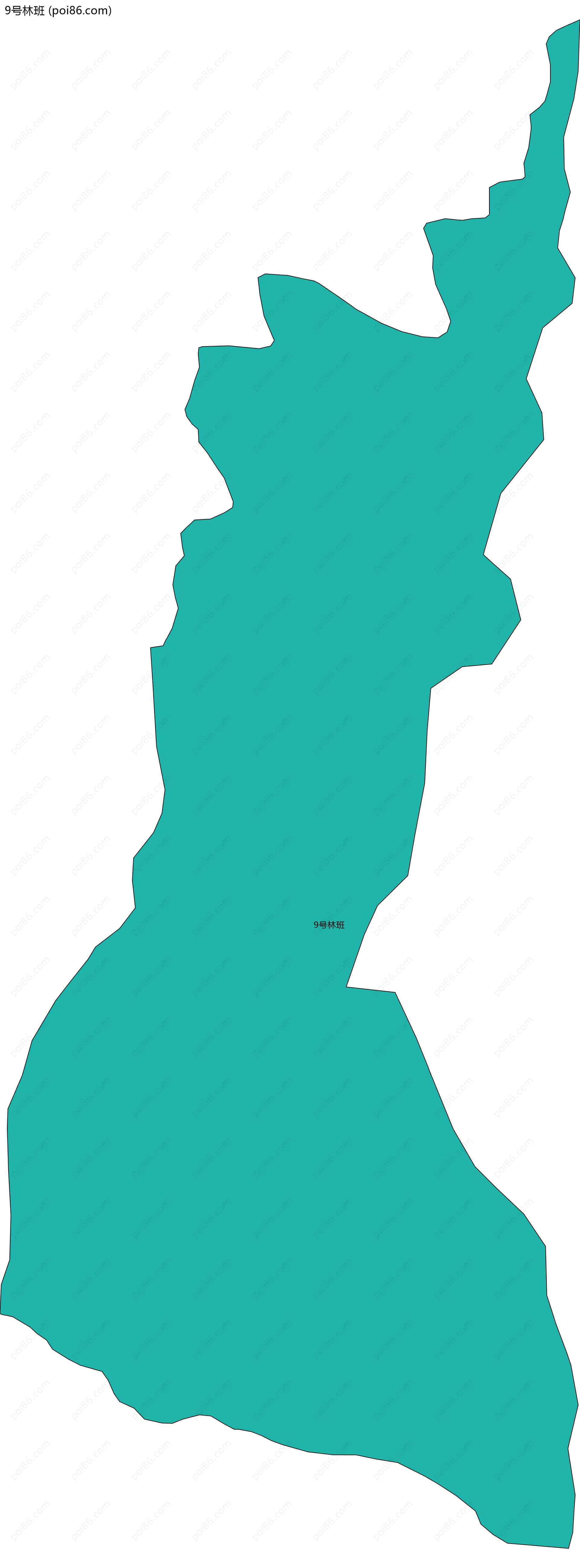 9号林班边界地图