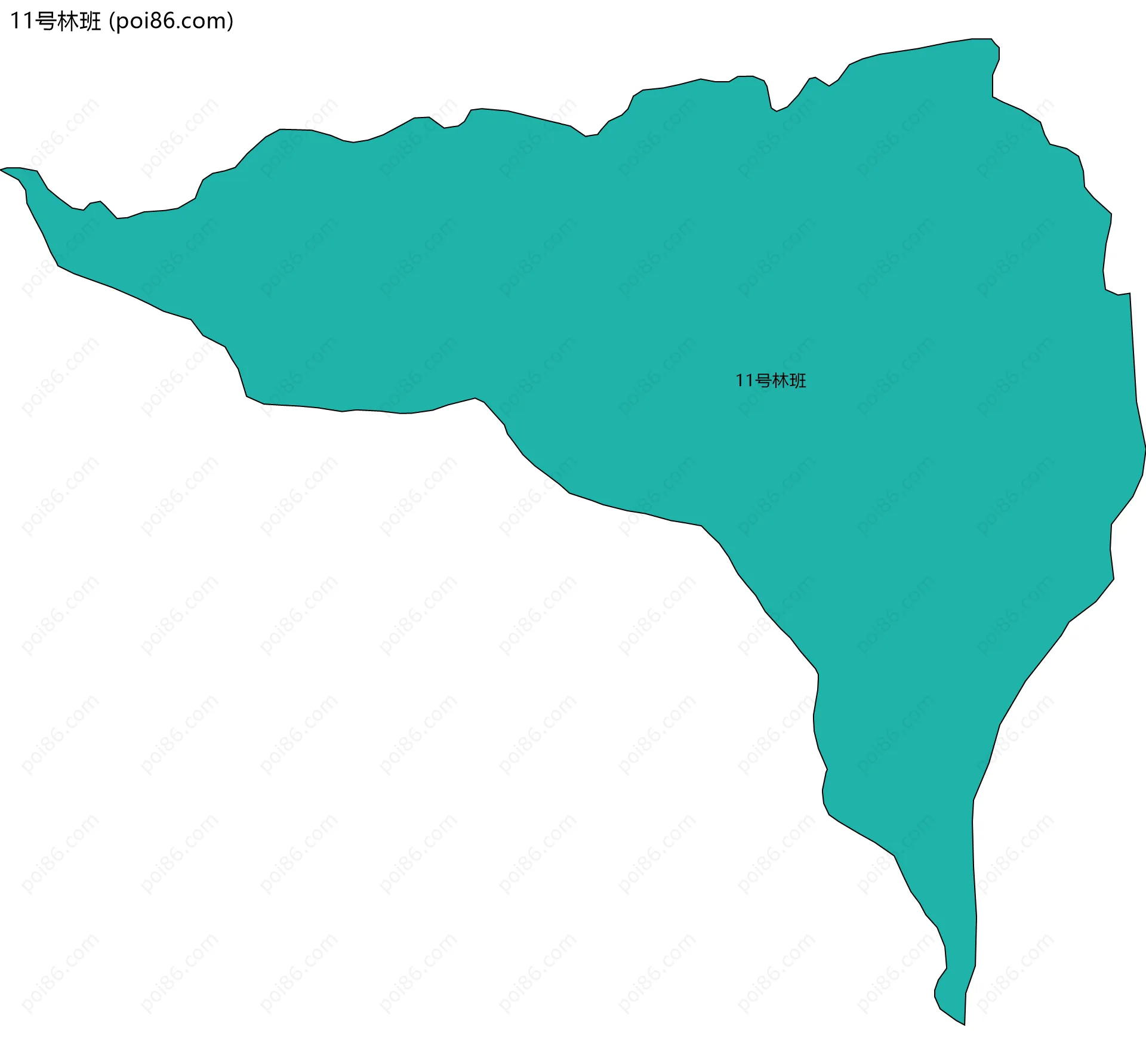 11号林班边界地图