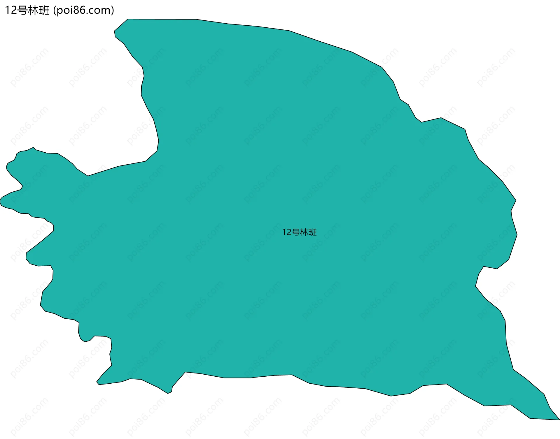 12号林班边界地图