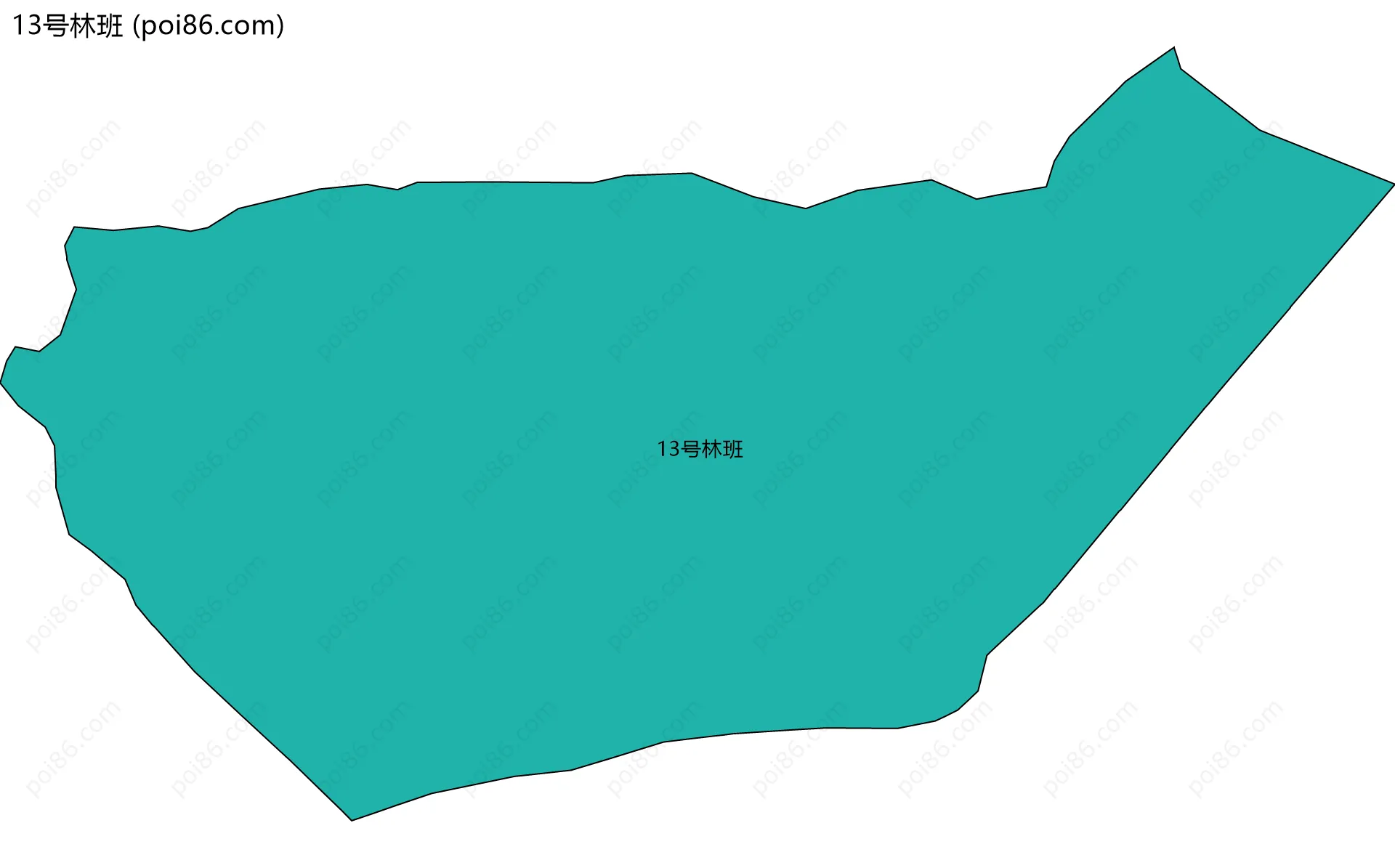 13号林班边界地图