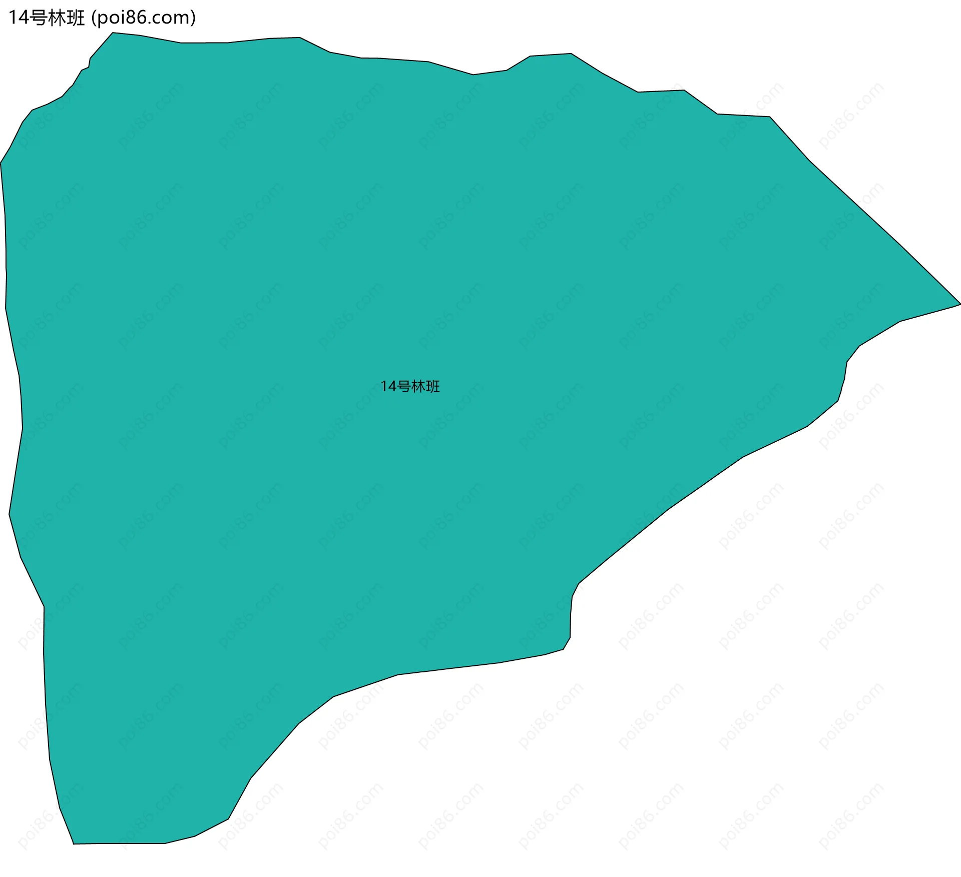 14号林班边界地图