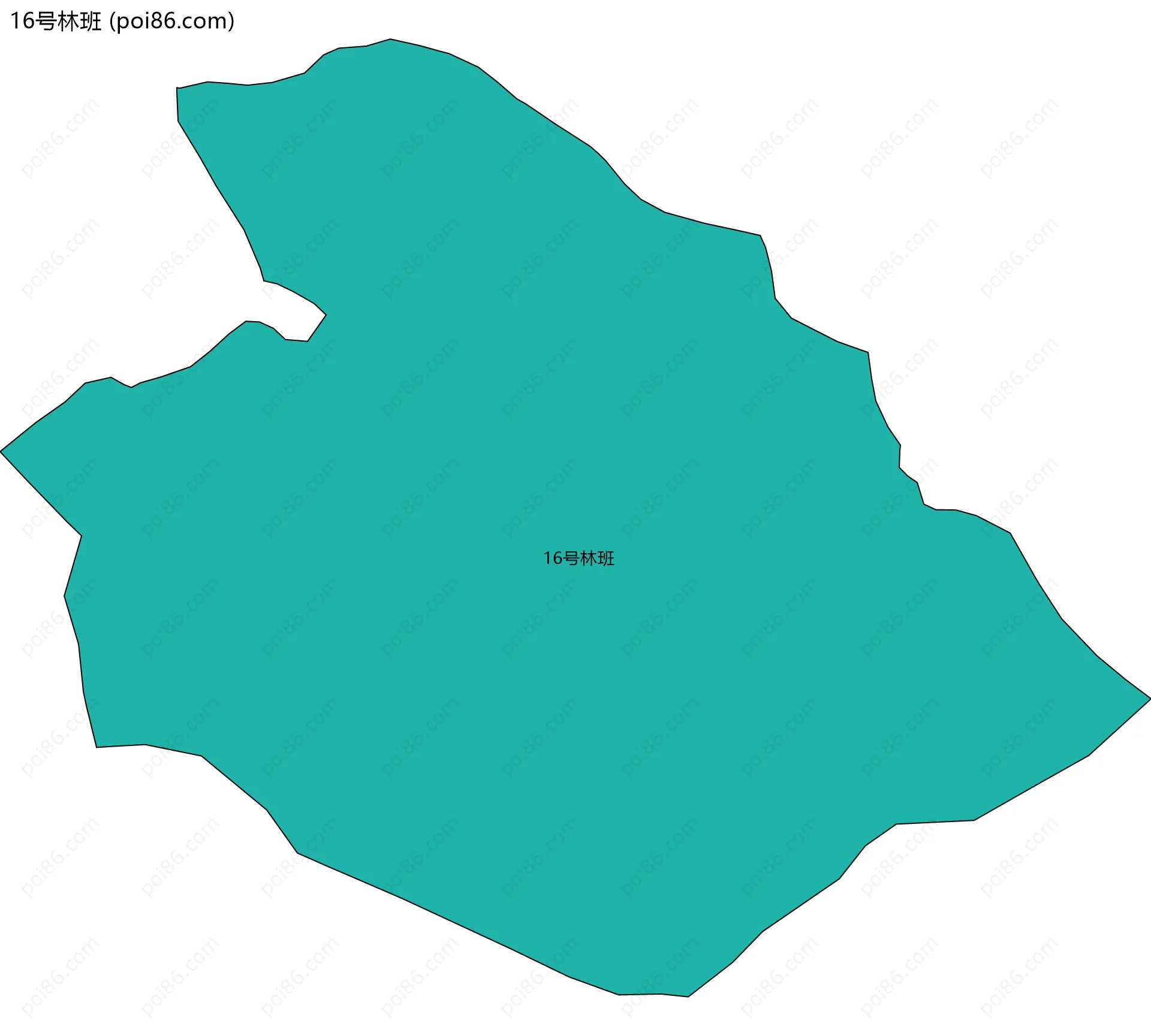 16号林班边界地图
