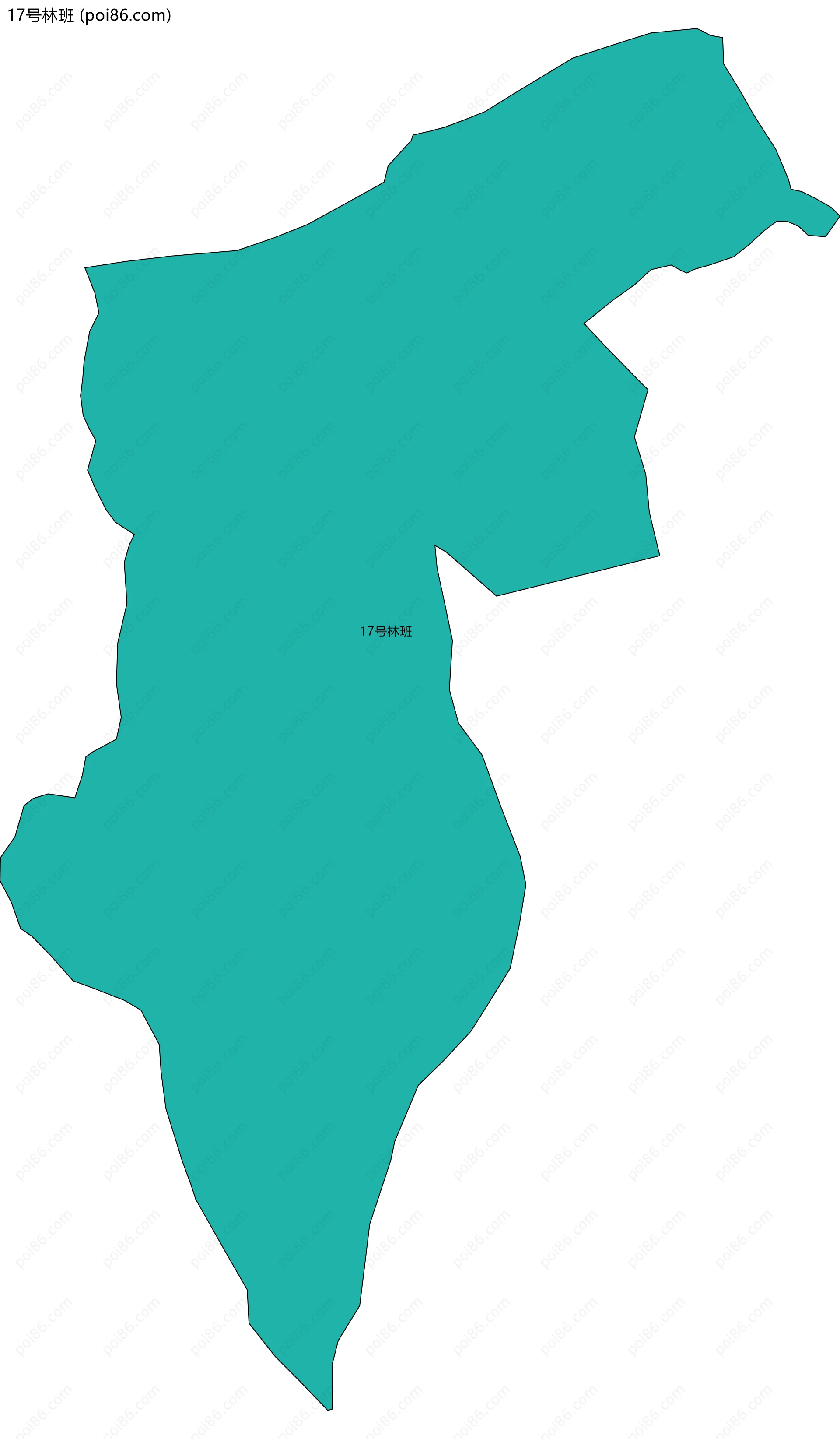 17号林班边界地图