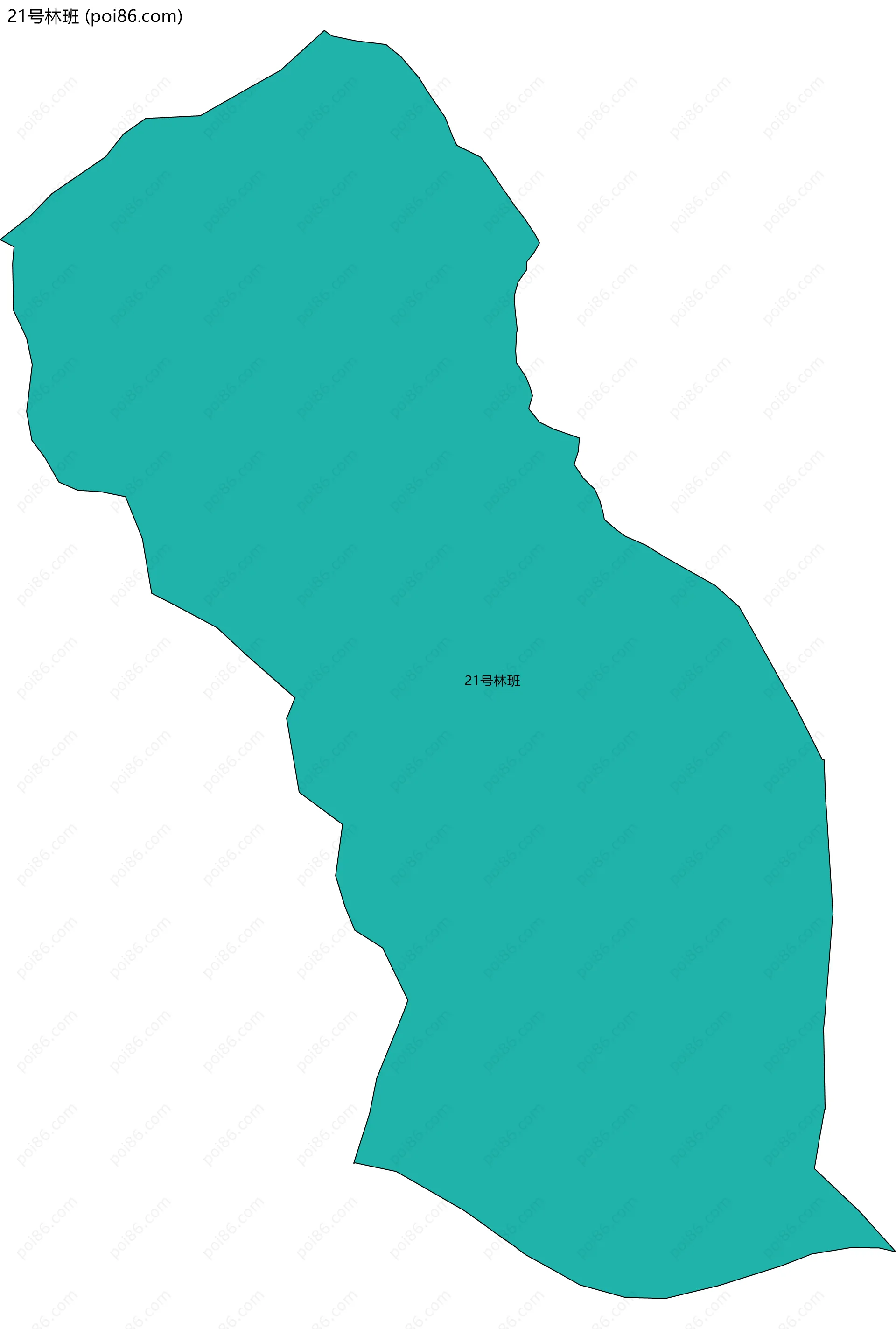 21号林班边界地图