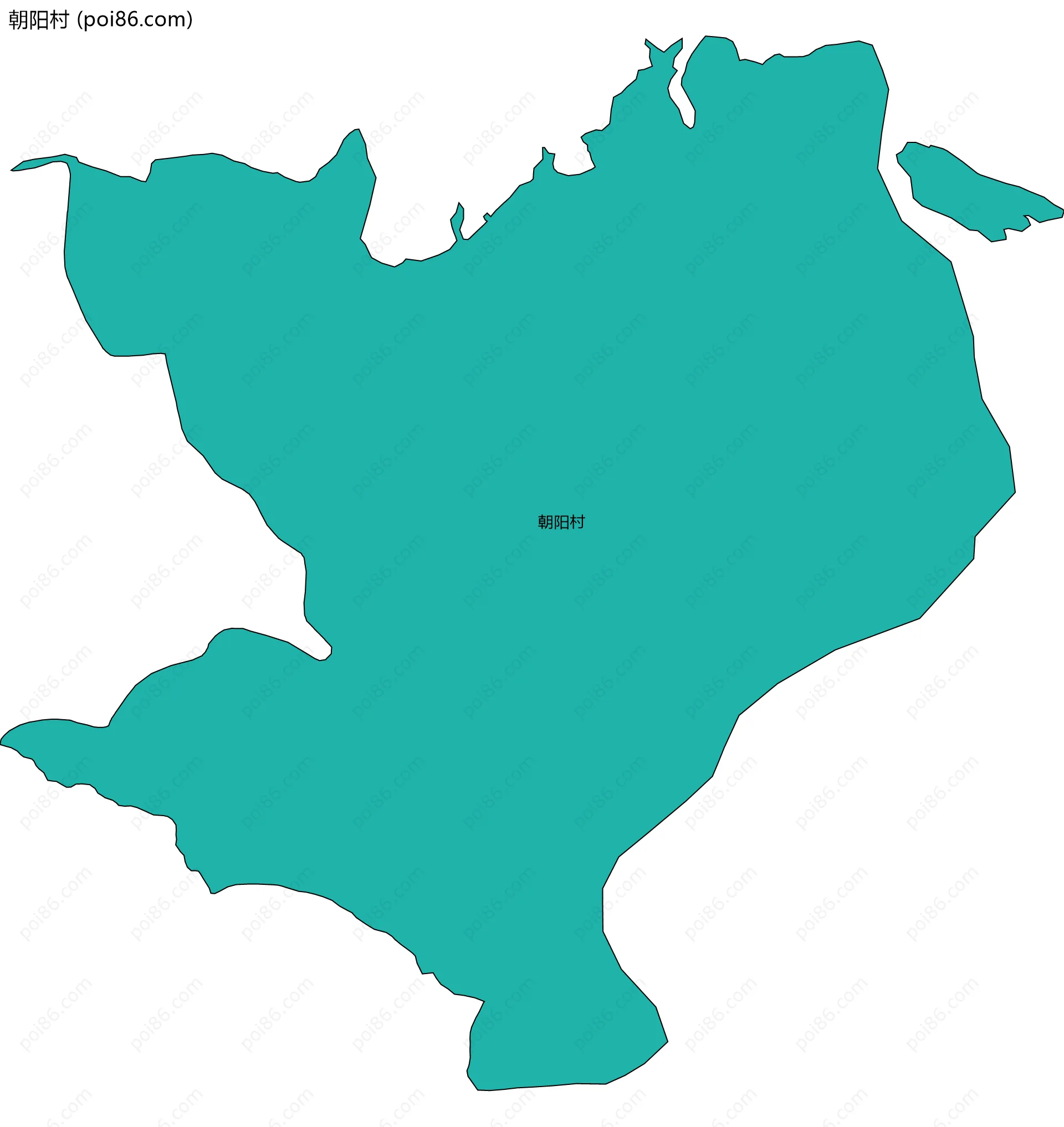 朝阳村边界地图