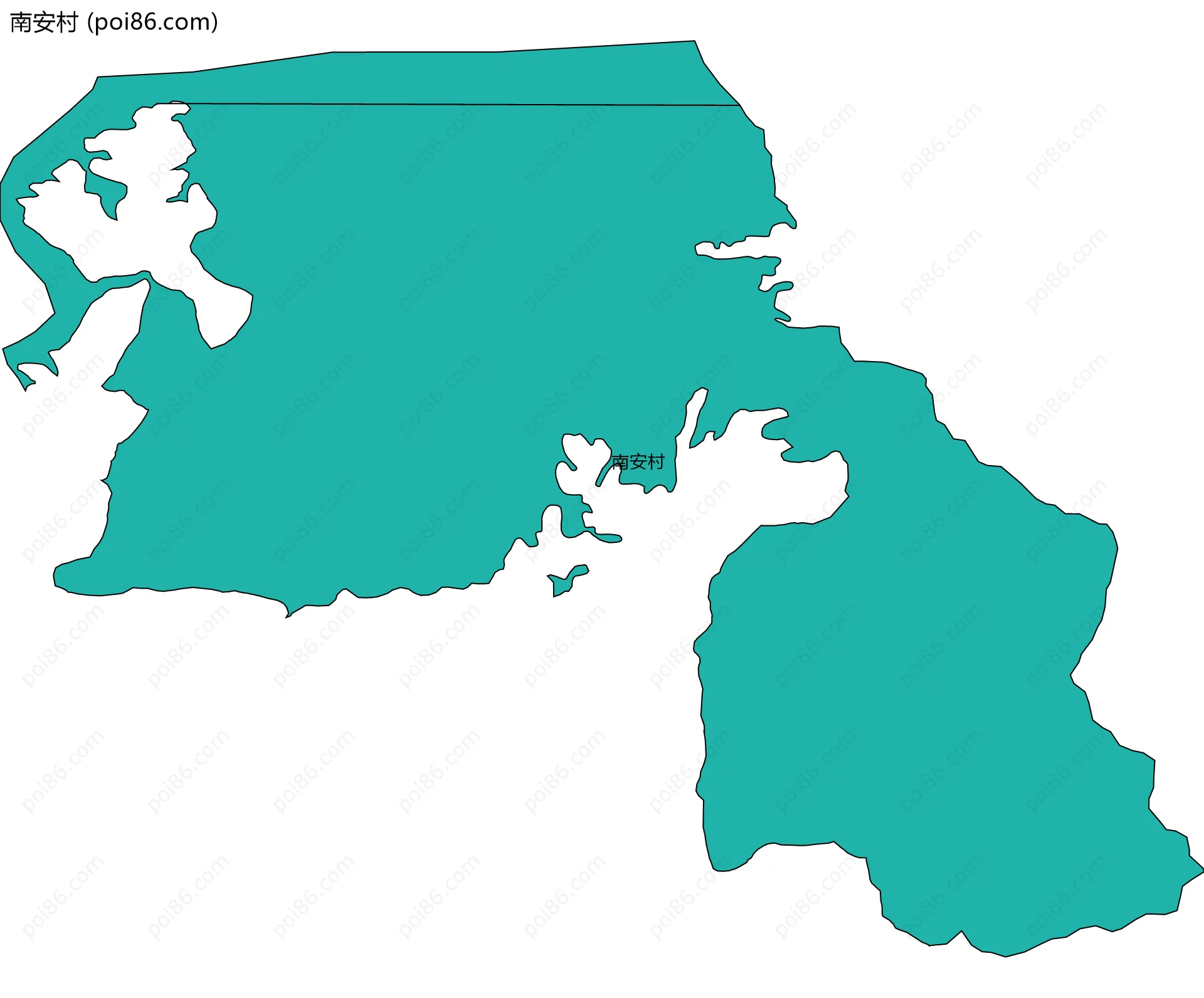 南安村边界地图