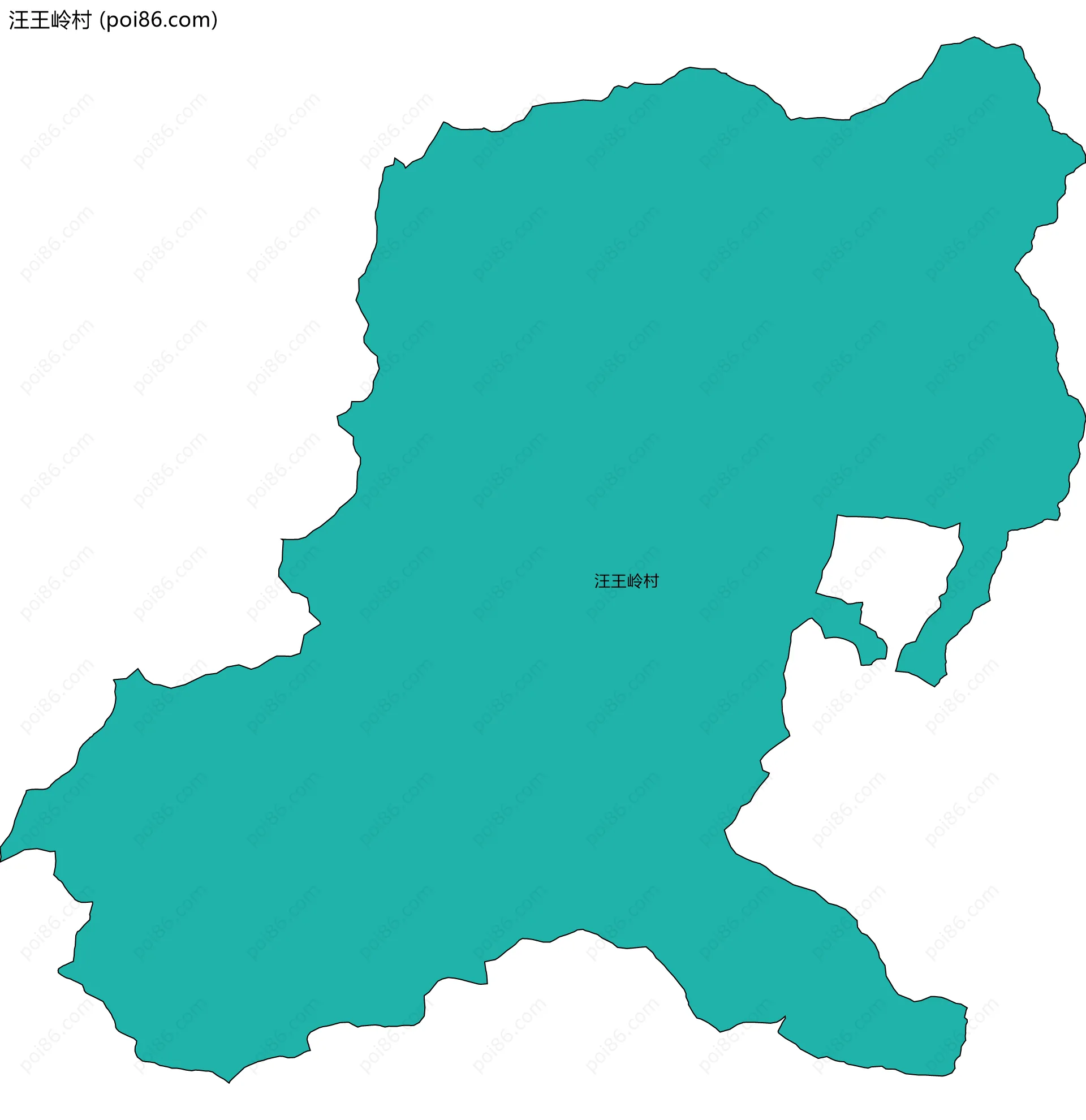 汪王岭村边界地图