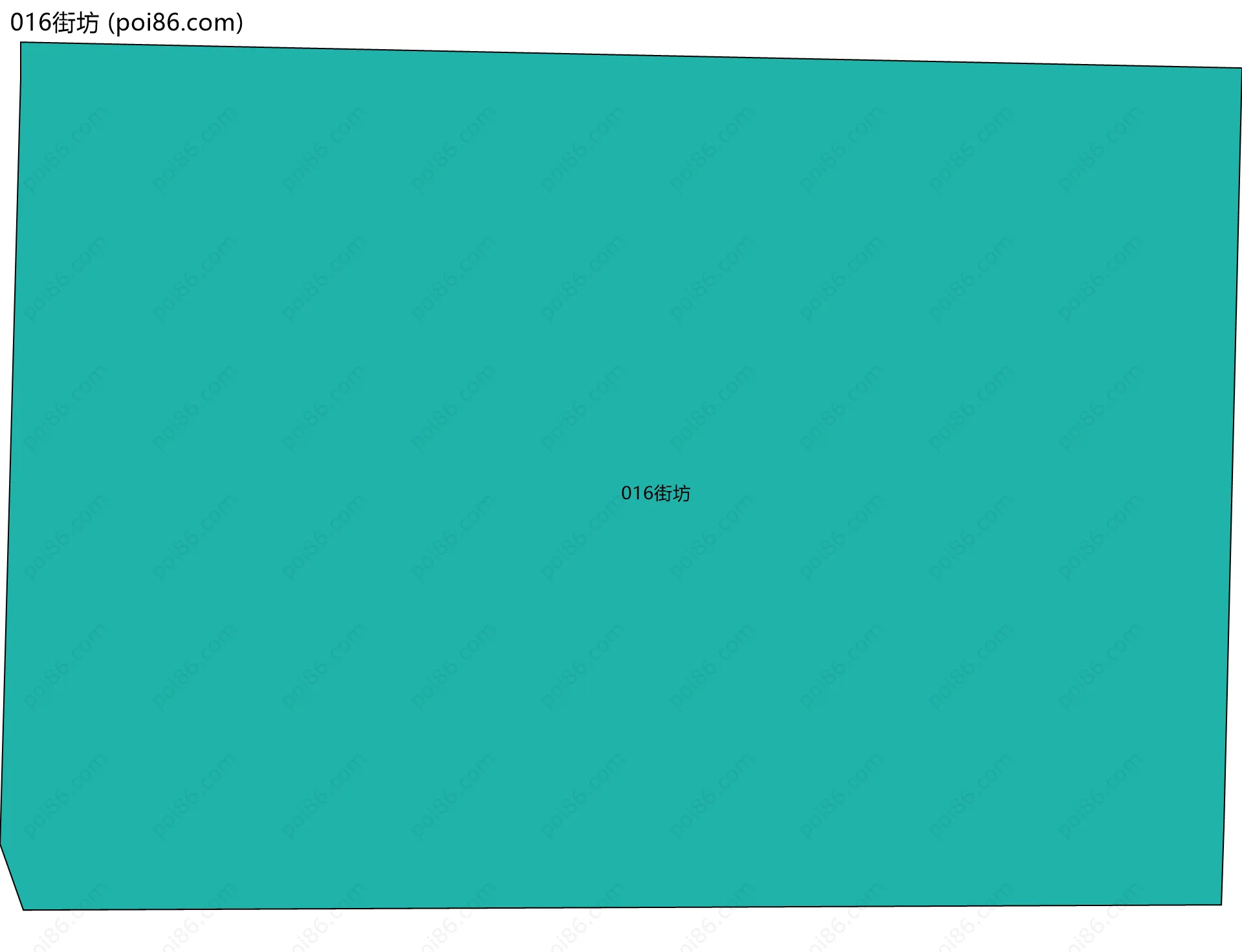 016街坊边界地图