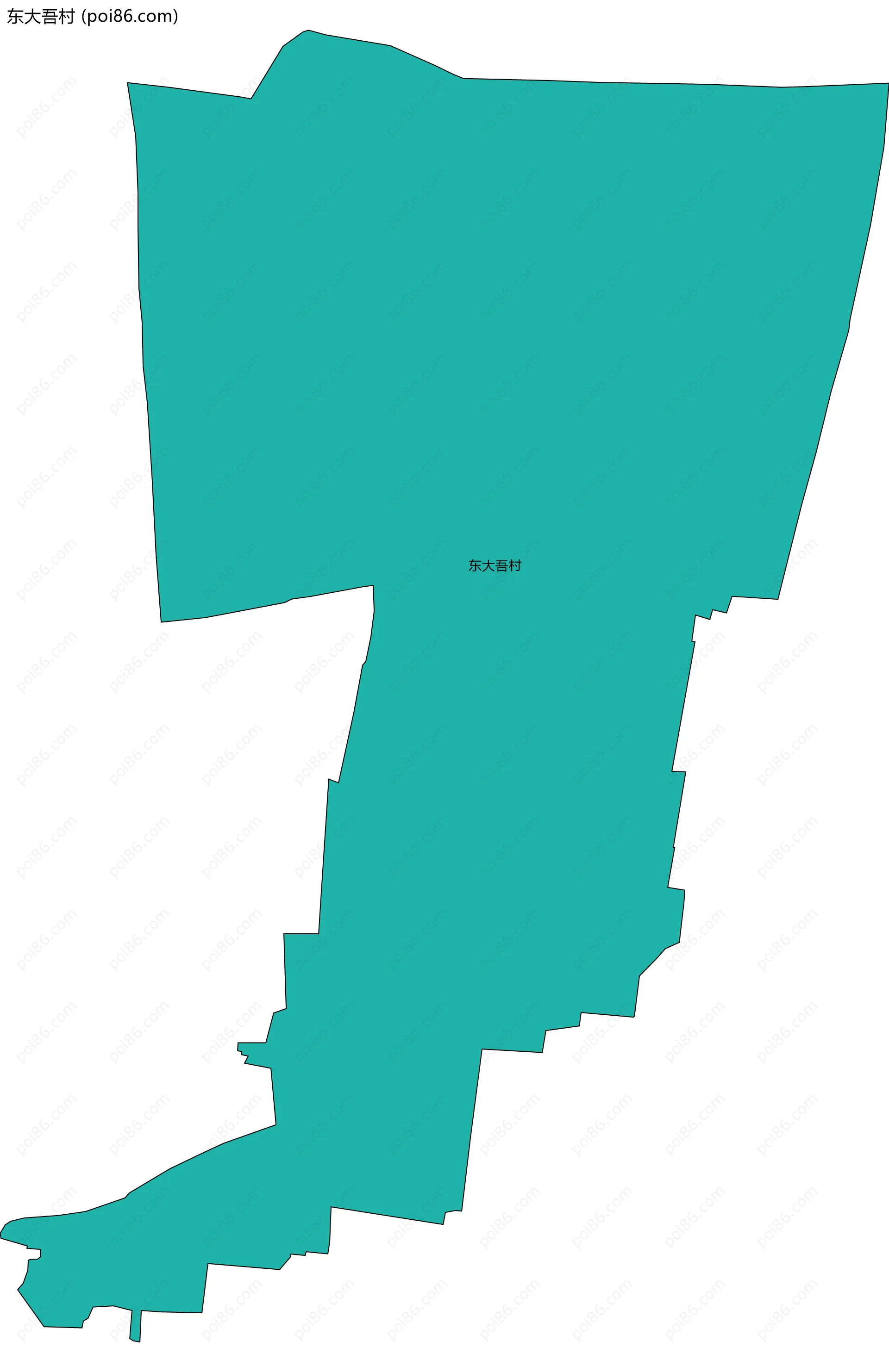 东大吾村边界地图