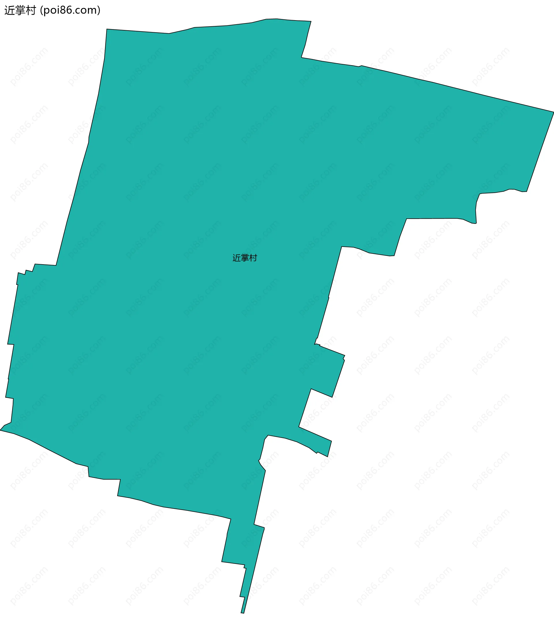 近掌村边界地图