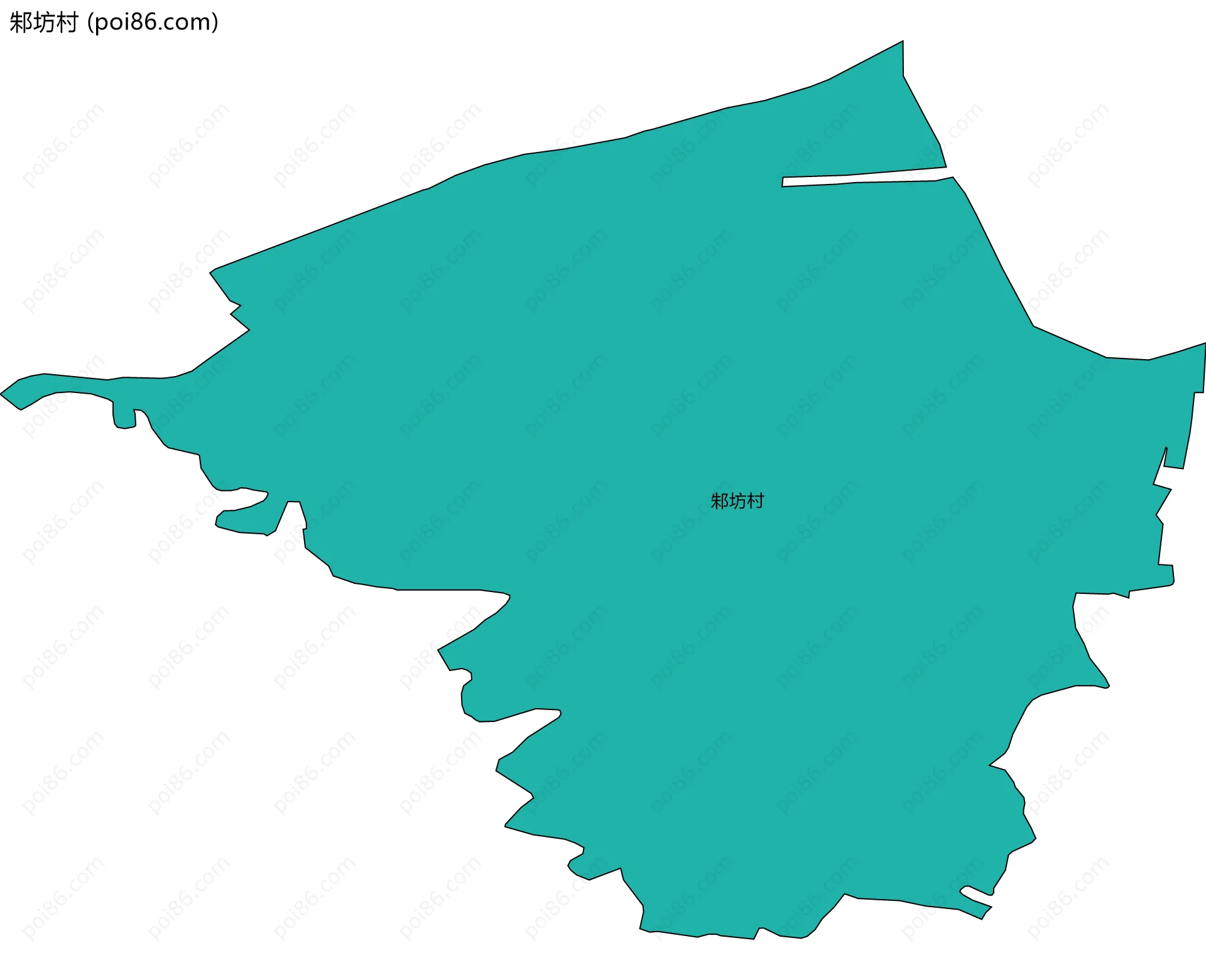 邾坊村边界地图