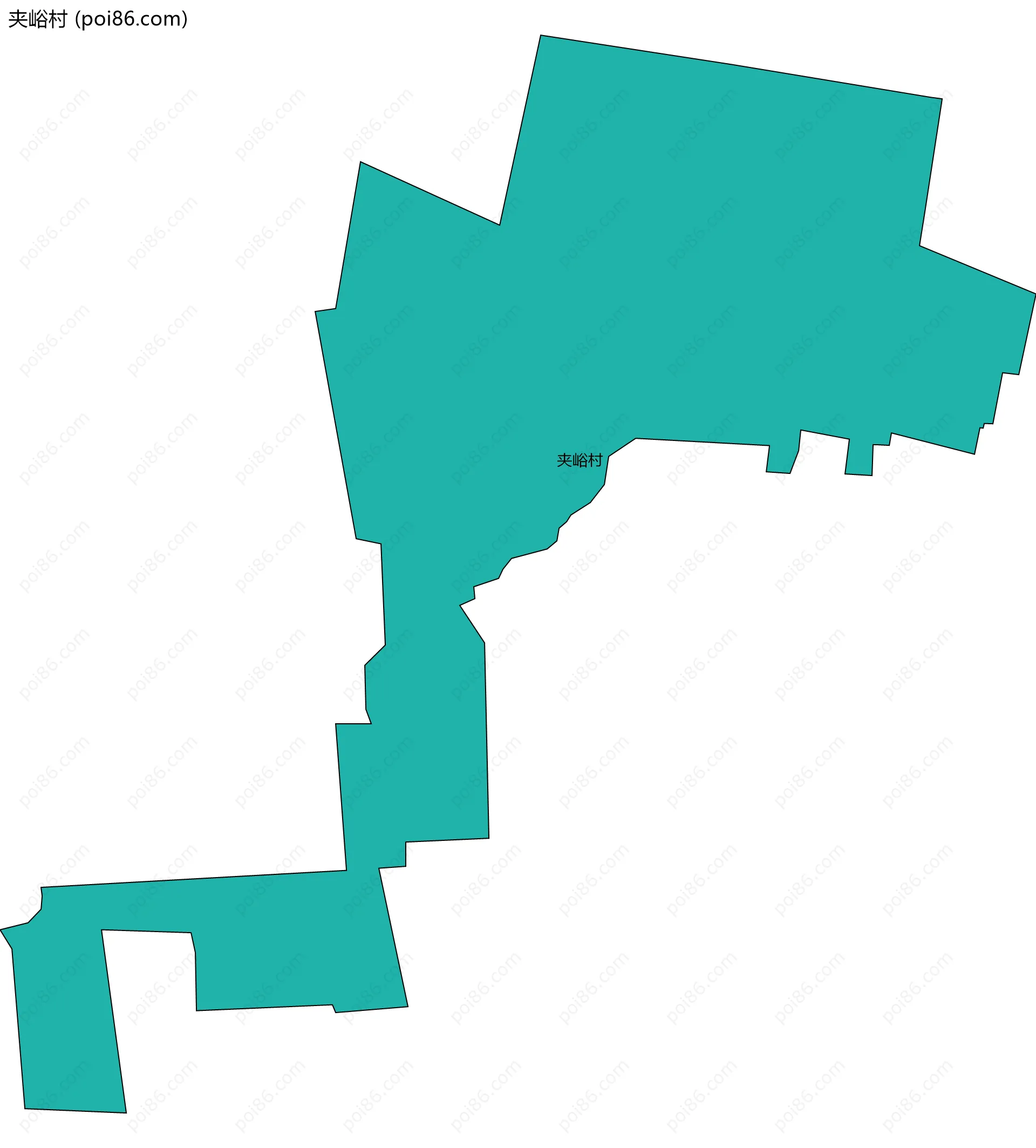 夹峪村边界地图