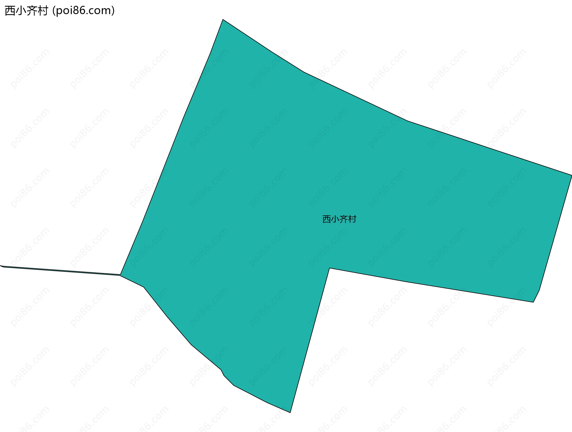 西小齐村边界地图