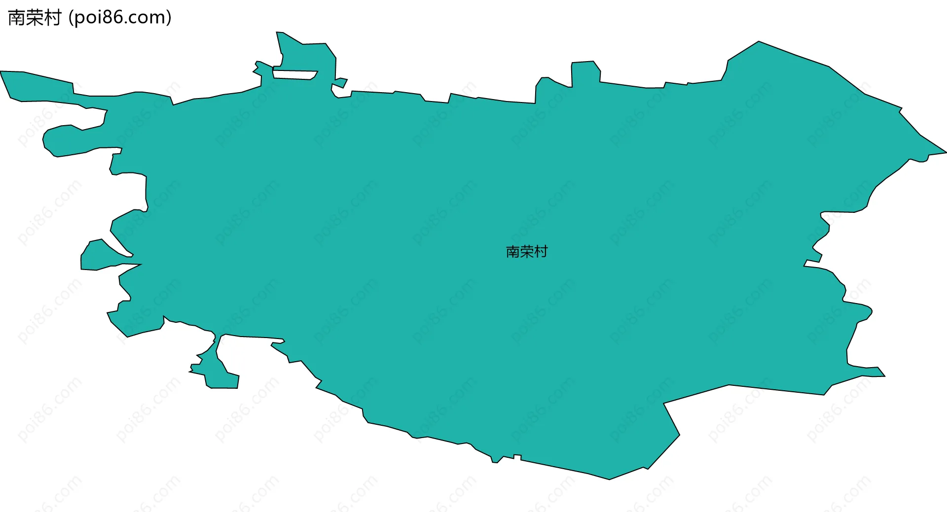 南荣村边界地图