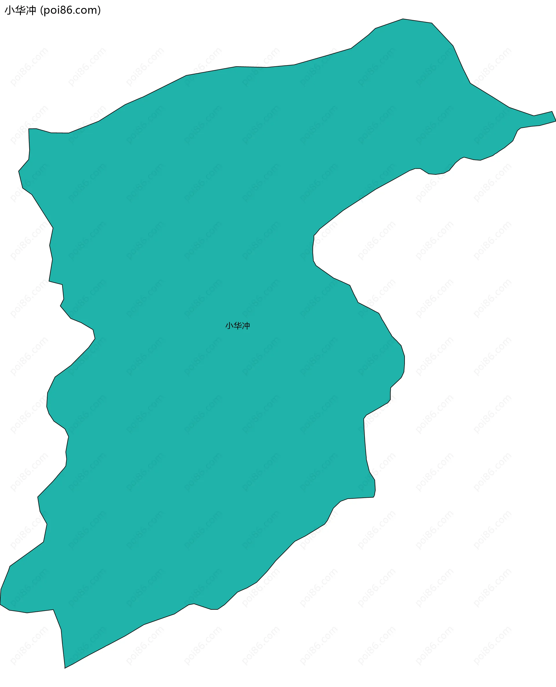 小华冲边界地图