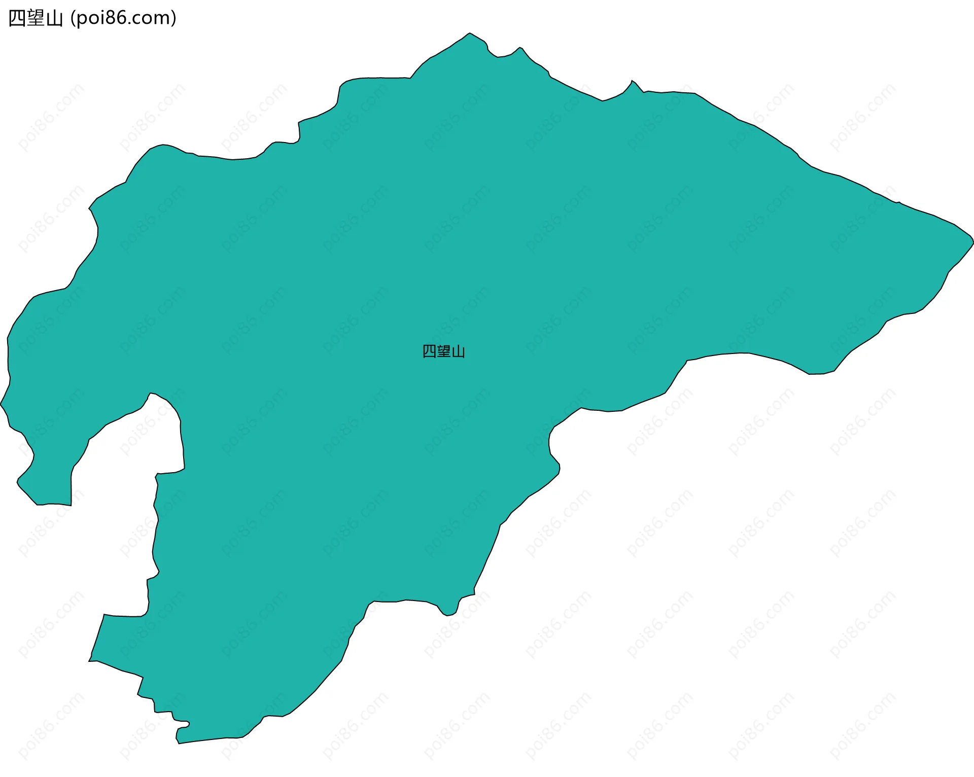四望山边界地图
