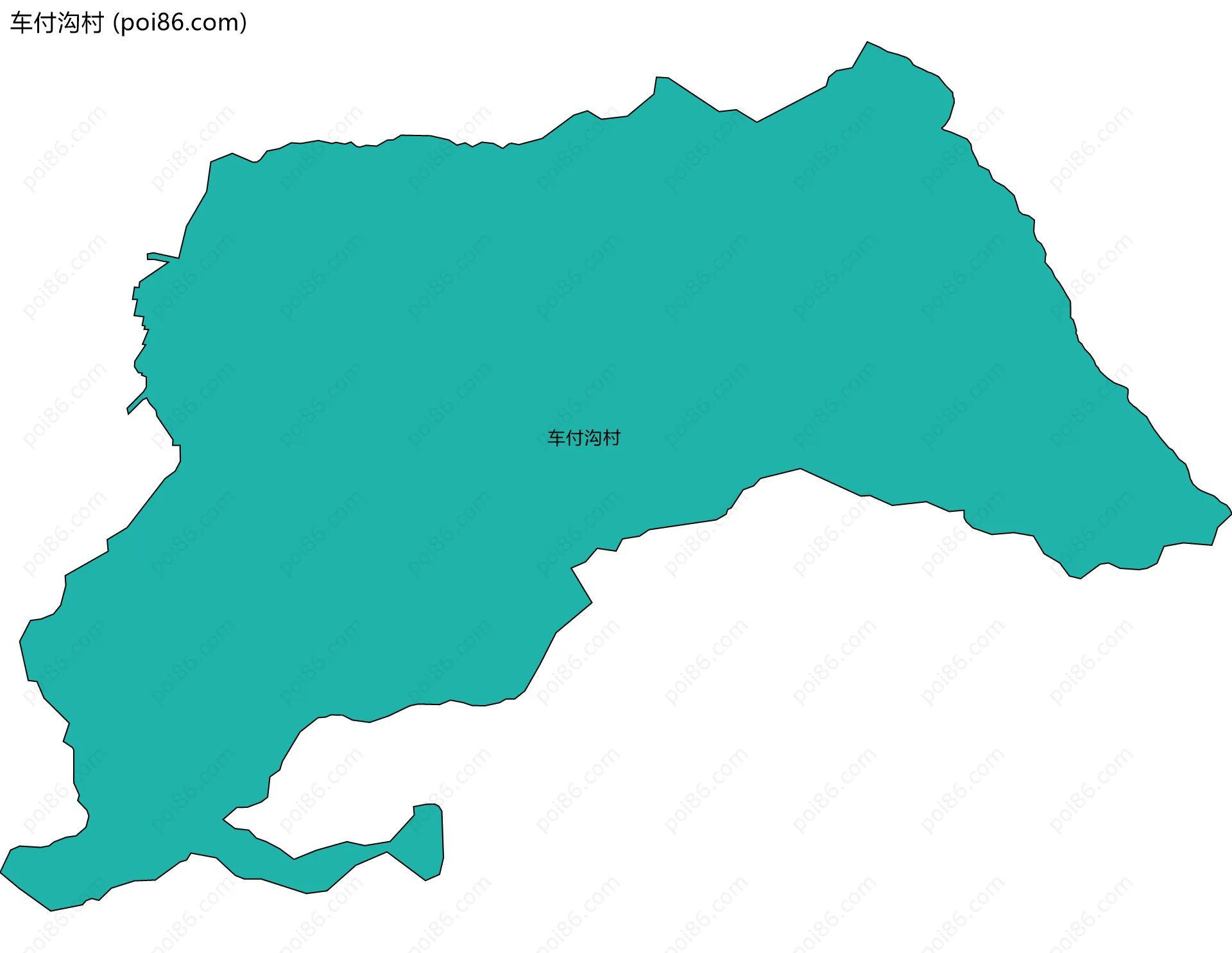 车付沟村边界地图