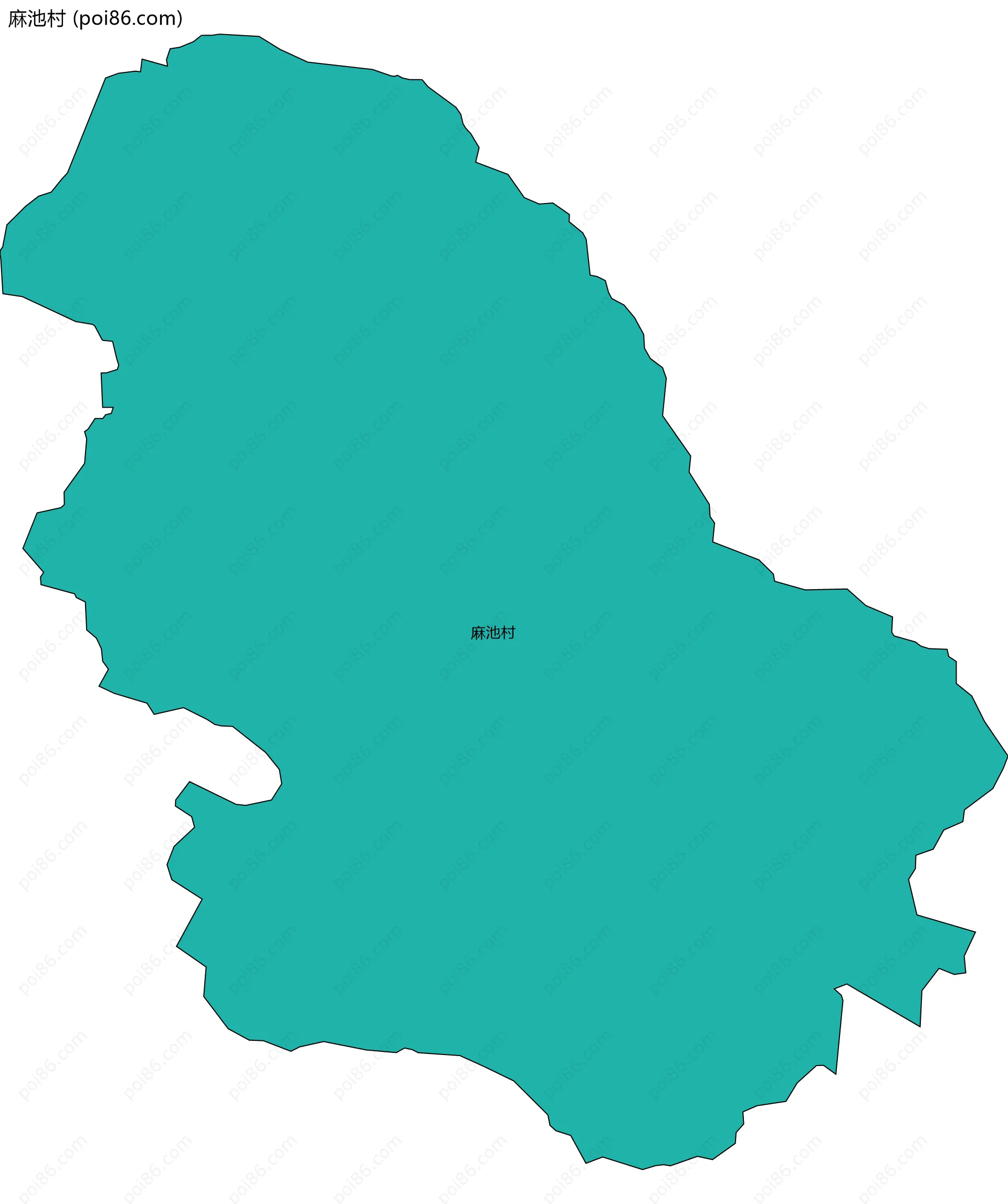 麻池村边界地图