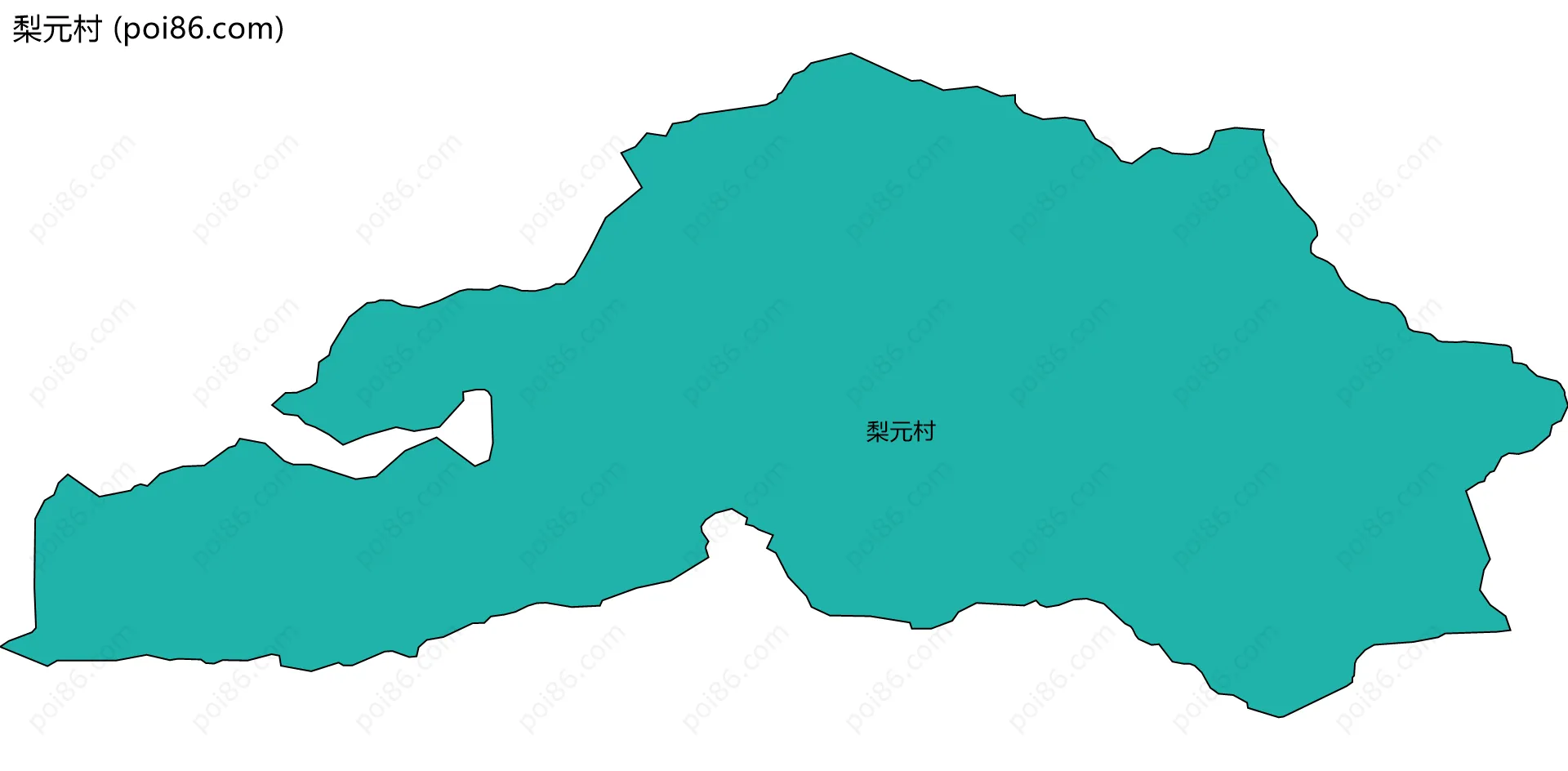 梨元村边界地图